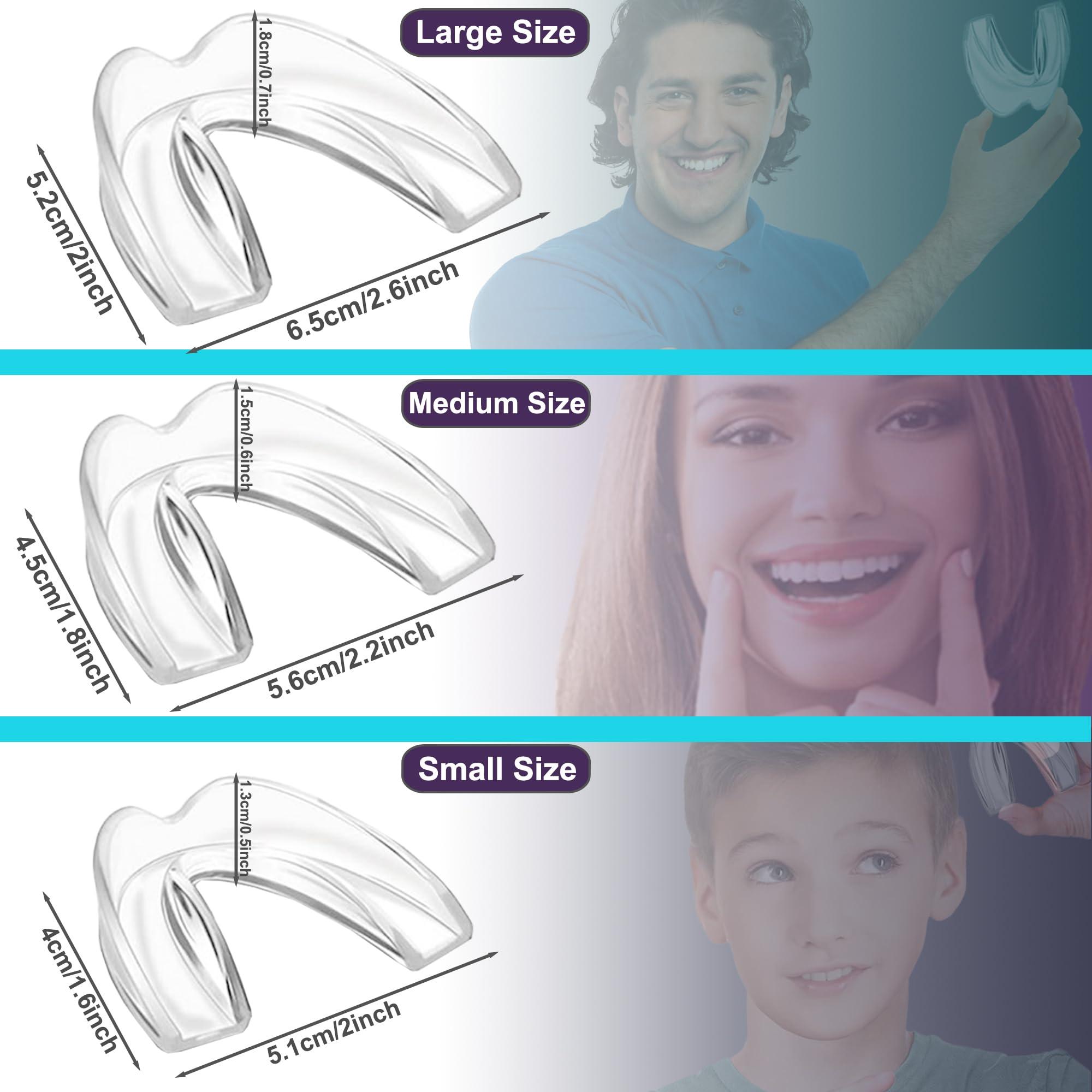 Kids Mouth Guard Moldable (4 Pack Blue) & Disposable Mouth Guard (8 pcs) for Grinding & Clenching Teeth | Comfortable Nighttime Protection Guard | Including Hygiene Case & Mask with Gel Ice Pack - Image 5