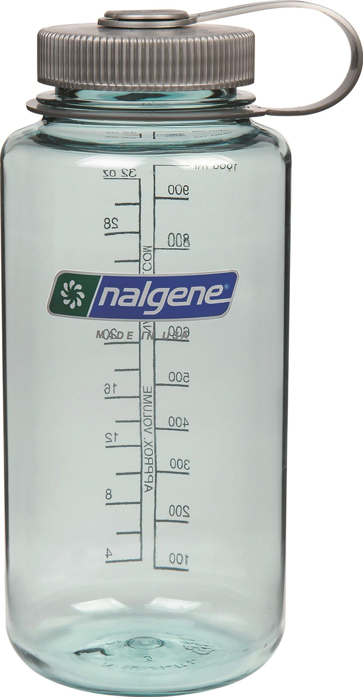 Nalgene Sustain Tritan BPA-Free Water Bottle Made with Material Derived from 50% Plastic Waste, 32 OZ, Wide Mouth