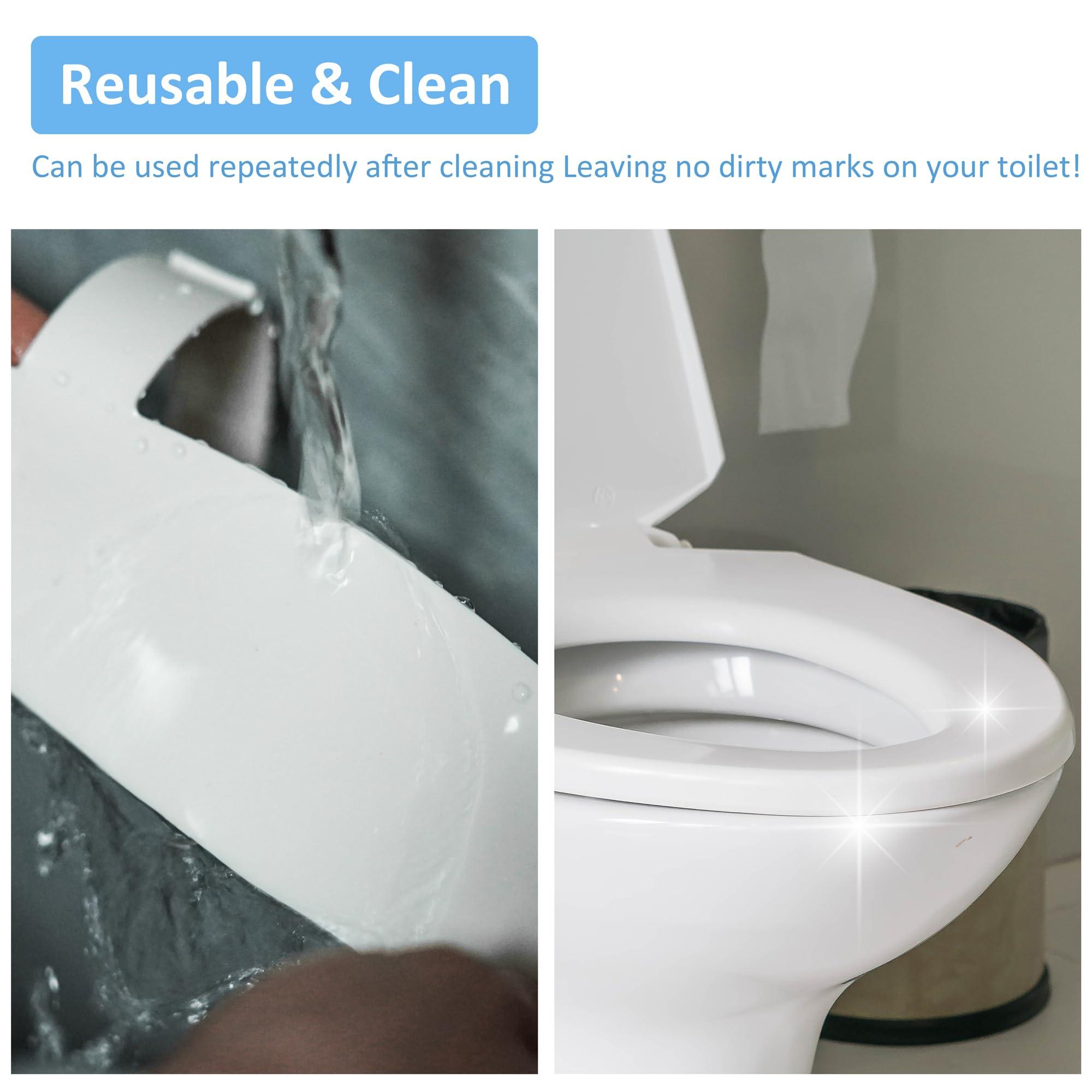 Doytn Universal Pee Deflector for Toilet Seat with Toilet lid Lifter, Toilet Splash Guard Prevents Kids and Adult from Peeing Splash Size ：11.5 * 8.3”(2PCS) - Image 7