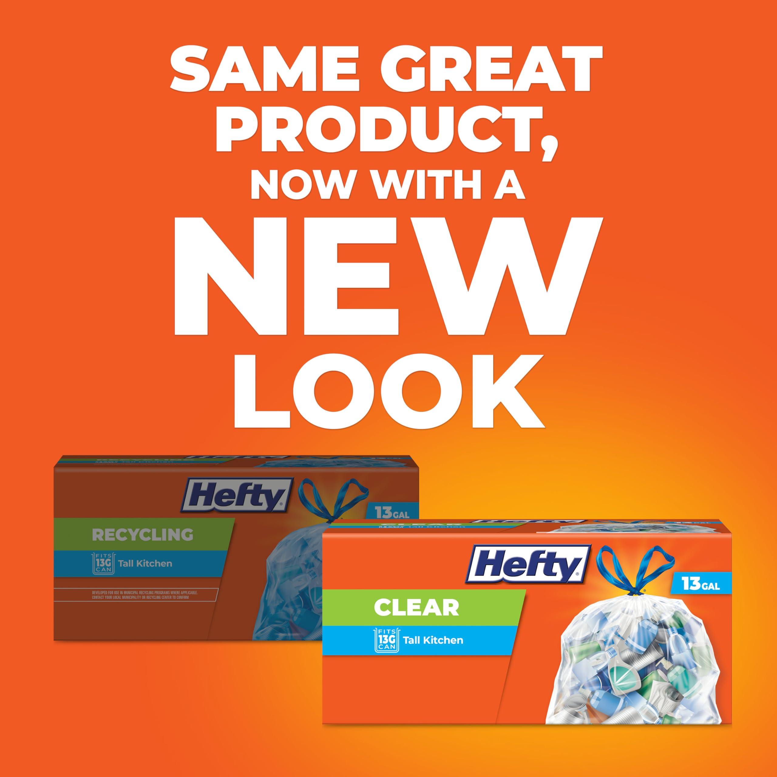 Hefty Clear Trash Bags, Clear, 13 Gallon, 60 Count - Image 3
