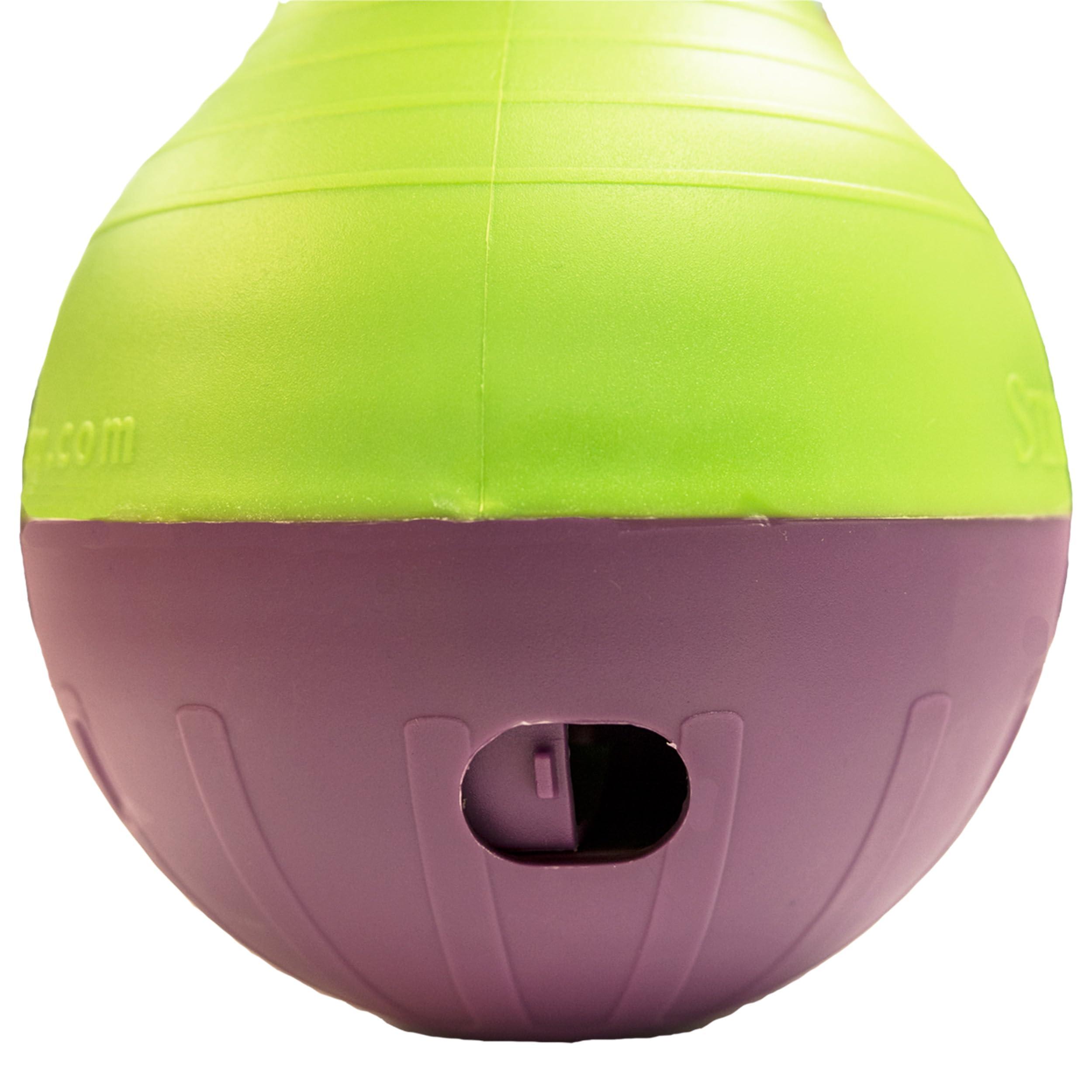 Starmark Bob-A-Lot Interactive Dog Pet Toy, Large, Yellow/Green/Purple - Image 4