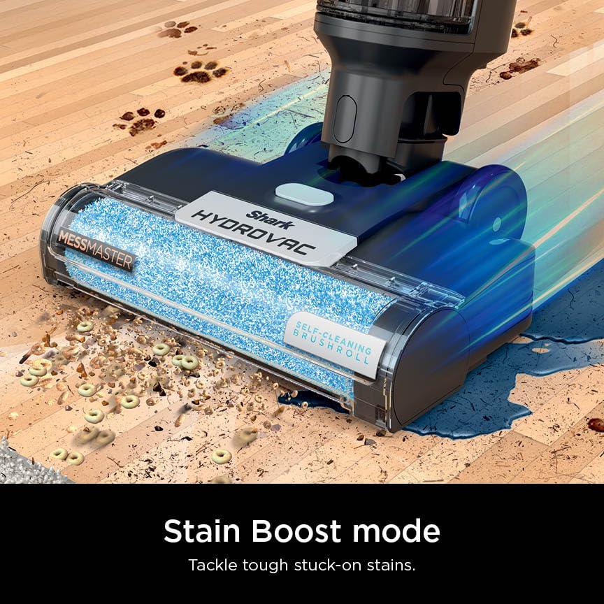 Shark Wet Dry Vacuum Mop All-in-One Cordless Hardfloor Cleaner, HydroVac MessMaster, 3-in-1 Self-Cleaning System, Strong Suction with 2 Brushrolls & 2 Solutions, for Hard Floors & Area Rugs, AW261 - Image 8