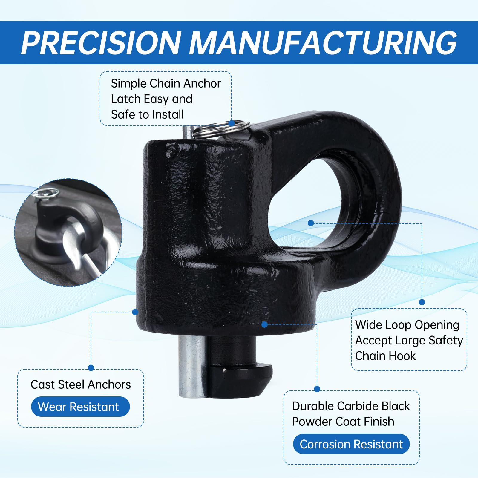 Lrichy 60692 Upgraded 38k Puck System Gooseneck Hitch 2-5/16“ Ball Kit with Case for 2013-2025 Ford F250/F350/F450, 2016-2025 Chevrolet Silverado 2500/3500 HD, GMC Sierra 2500/3500 HD Nissan Titan XD - Image 5