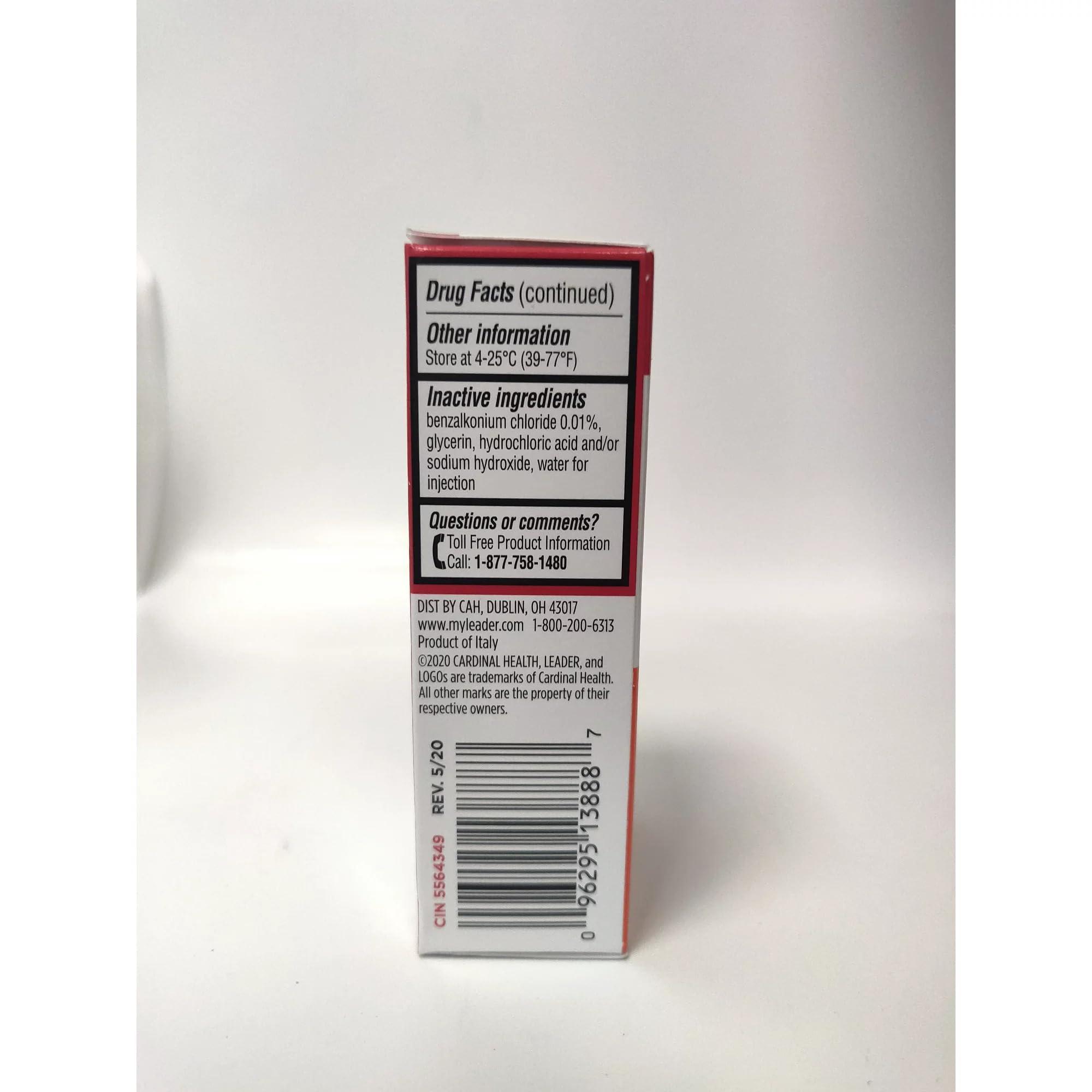 LEADER Sterile Eye Drops for Eye Allergy & Itch Relief, Ketotifen Antihistamine Solution 0.035%, Works in Minutes, up to 12 Hours, Prescription Strength 0.34 oz - Image 3