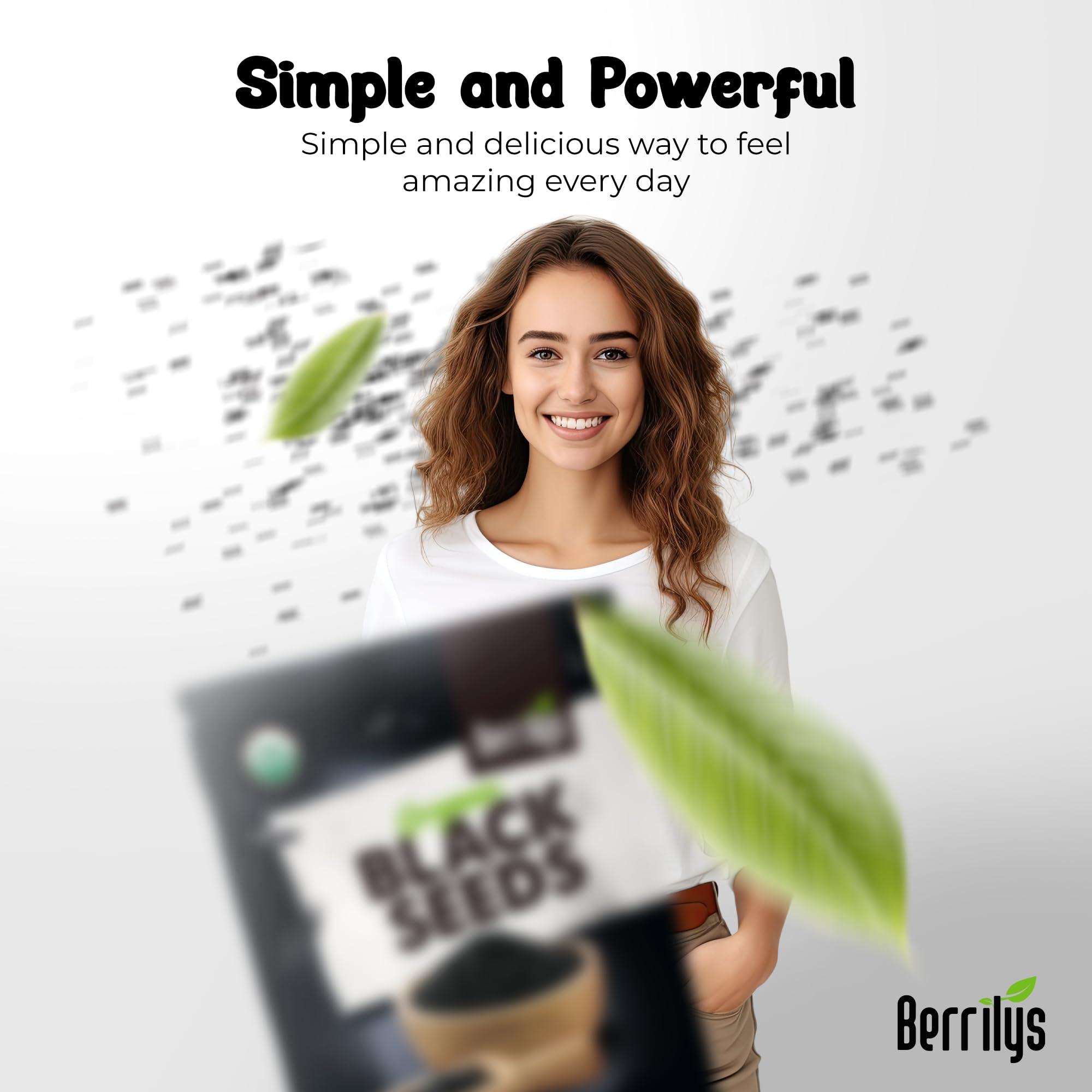 Berrilys Black Cumin Seeds – USDA Certified Organic Nigella Sativa – Kalonji for Baking, Seasoning, and Cooking Dishes – Nutrient-Packed Spice, Versatile Herb for Recipes and Meal Preparation – 16oz - Image 6