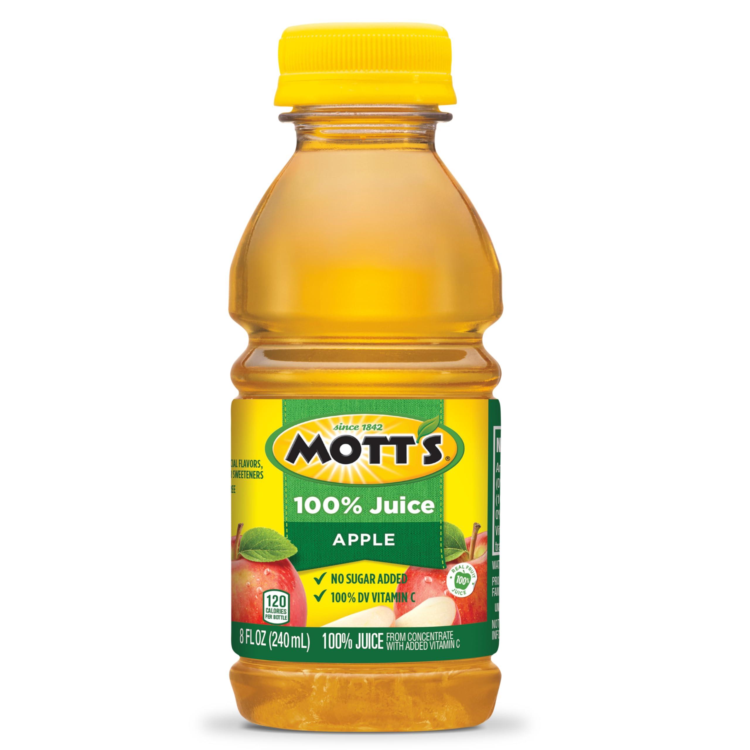 Mott's 100% Original Apple Juice, 8 Fl Oz Bottles, 24 Count (4 Packs Of 6), 2 Servings Of Fruit, 100% Fruit Juice, Gluten-free, Caffeine-free, Kosher, Contains No Artificial Colors Or Sweeteners - Image 14