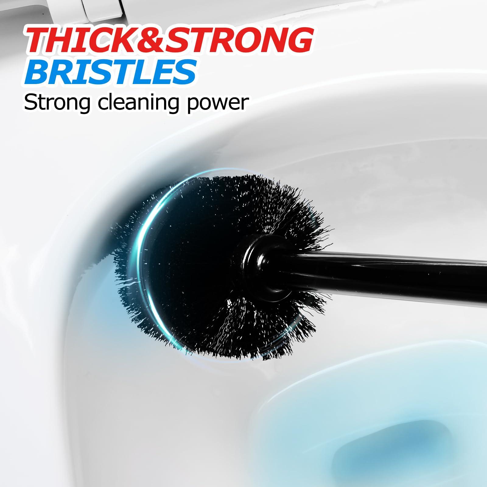 FORASTO 2 in 1 Toilet Plunger and Brush Set，Extended Handle Plunger，Toilet Bowl Brush Plunger Set,Bathroom Cleaning Tools ，Toilet Brush Plunger Combo，Cleaning Brush，Bathroom Cleaning Supplies - Image 6