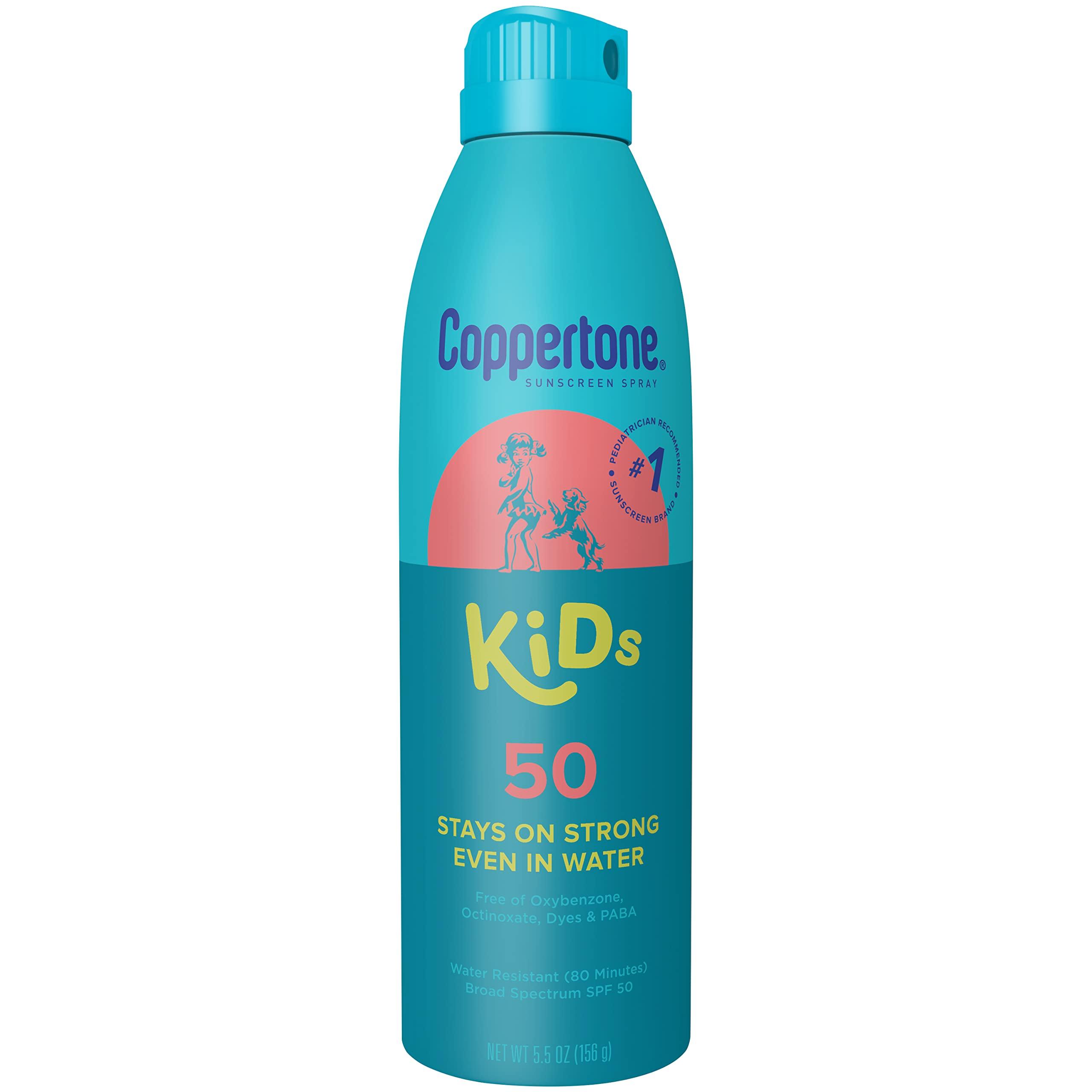 Coppertone Kids Sunscreen Spray SPF 50, Water Resistant Spray on Sunscreen for Kids, Pediatrician Recommended, 5.5 Oz Can, Pack of 3 - Image 11