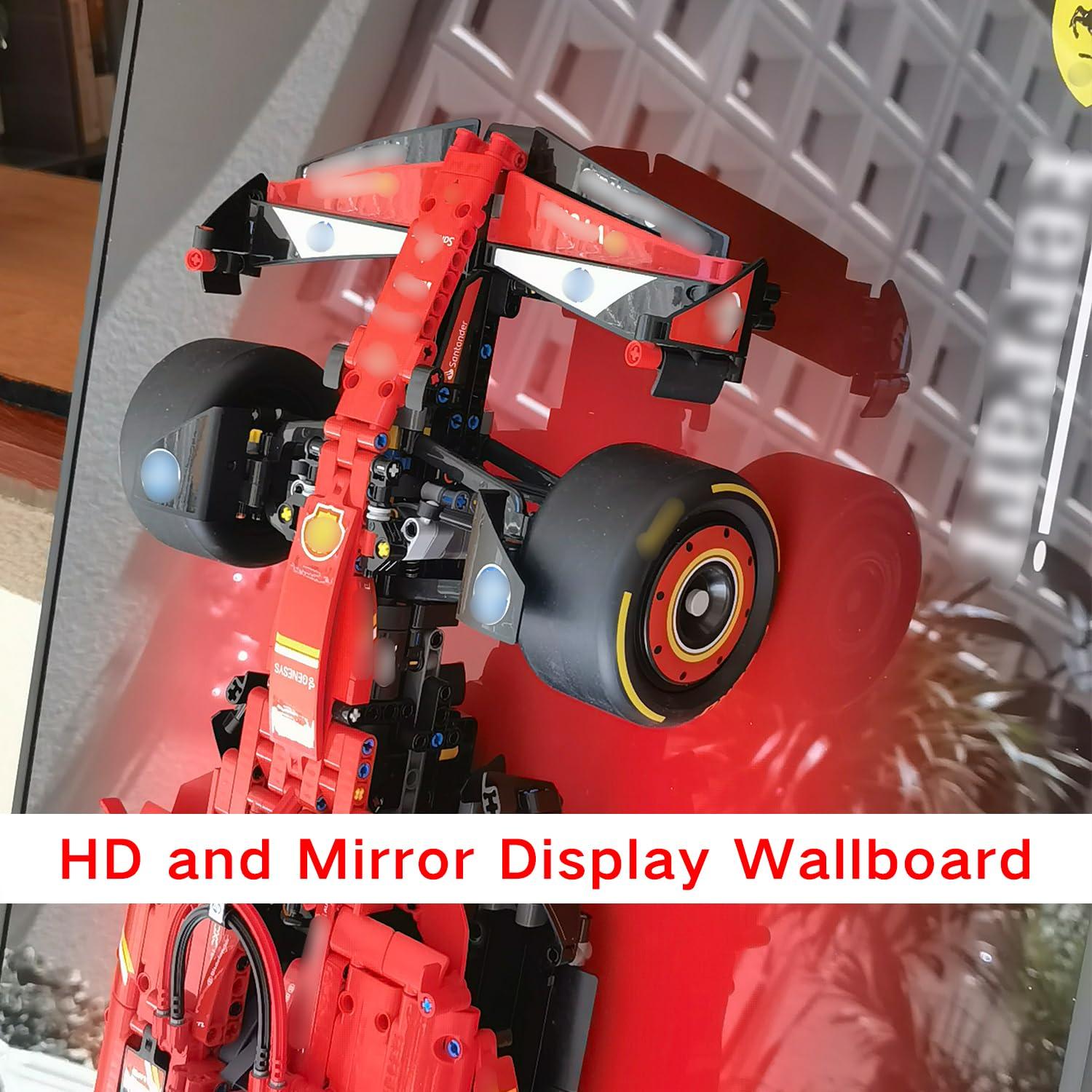 JKZUZU Display Wallboard for Lego Technic 42207 Ferrari SF-24 F1 Building Blocks,Adult Collectibles Wall Mount for Lego Car(No Car Included) - Image 4