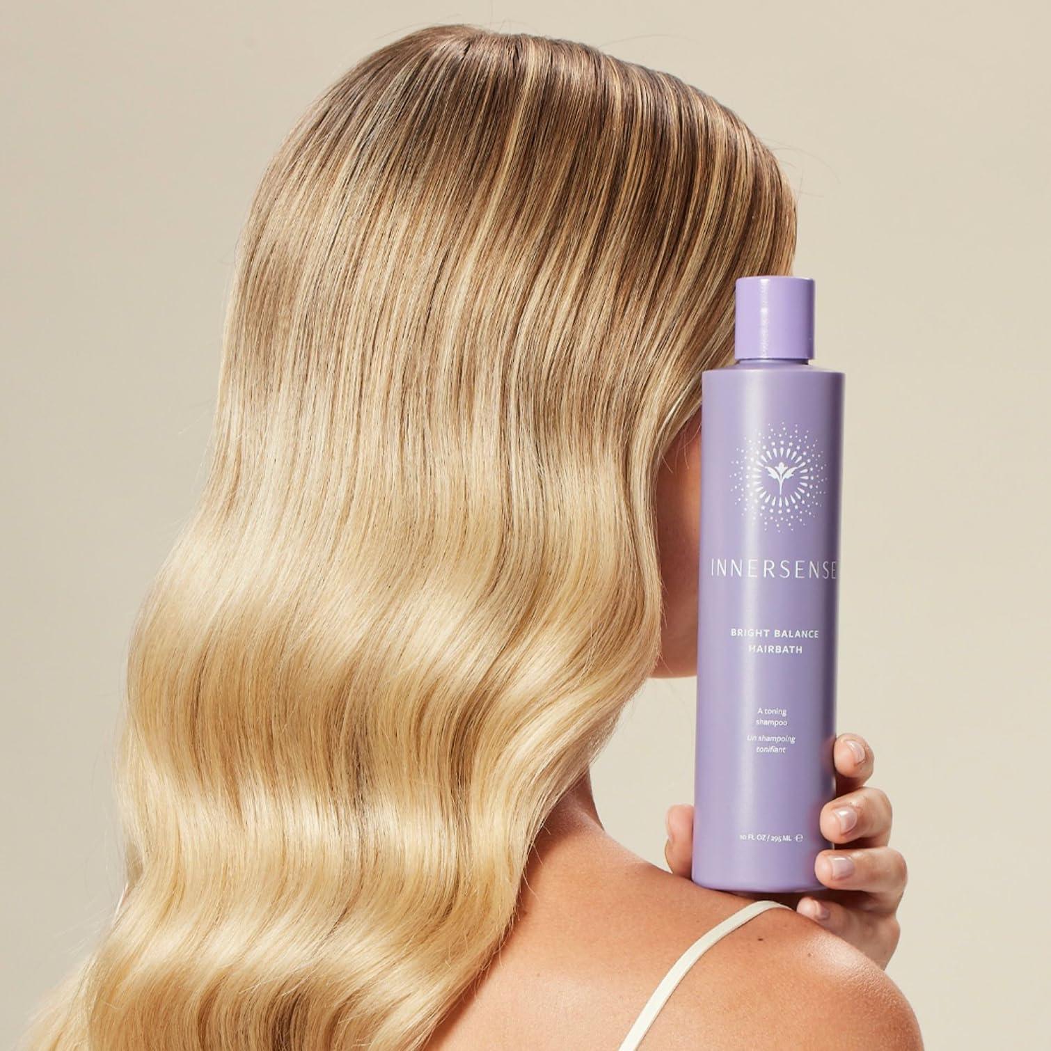 INNERSENSE Organic Beauty - Natural Bright Balance Purple Toning Hairbath | Non-Toxic, Cruelty-Free Haircare (10 fl oz | 295 ml) - Image 3