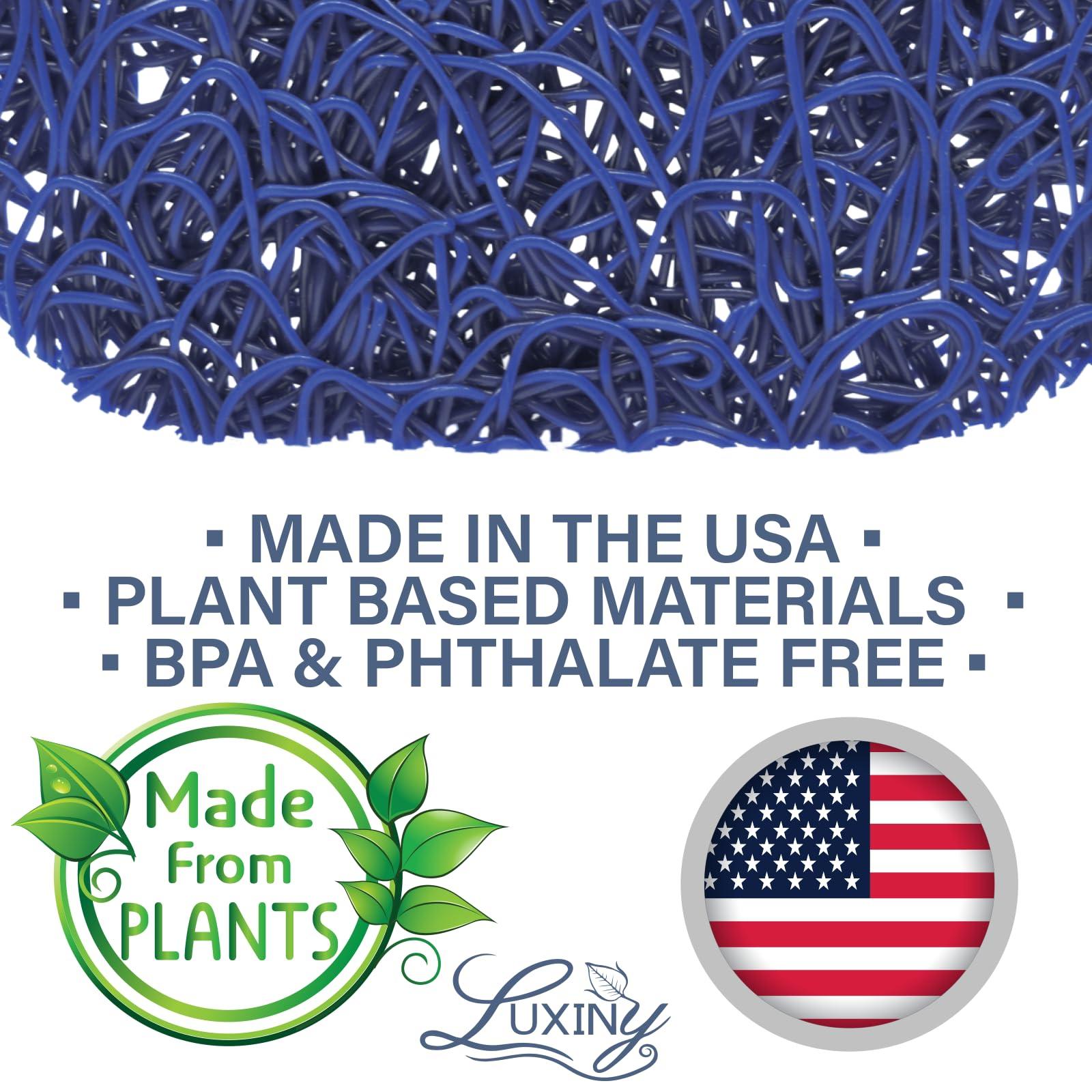 Soap Savers for Bar Soap, American Made by Luxiny, Lifts Soap in Soap Dishes & Shower Soap Holders -Handmade Soap Lasts Longer -Madefrom Plant Based Material (Sapphire Royal Blue) - Image 3