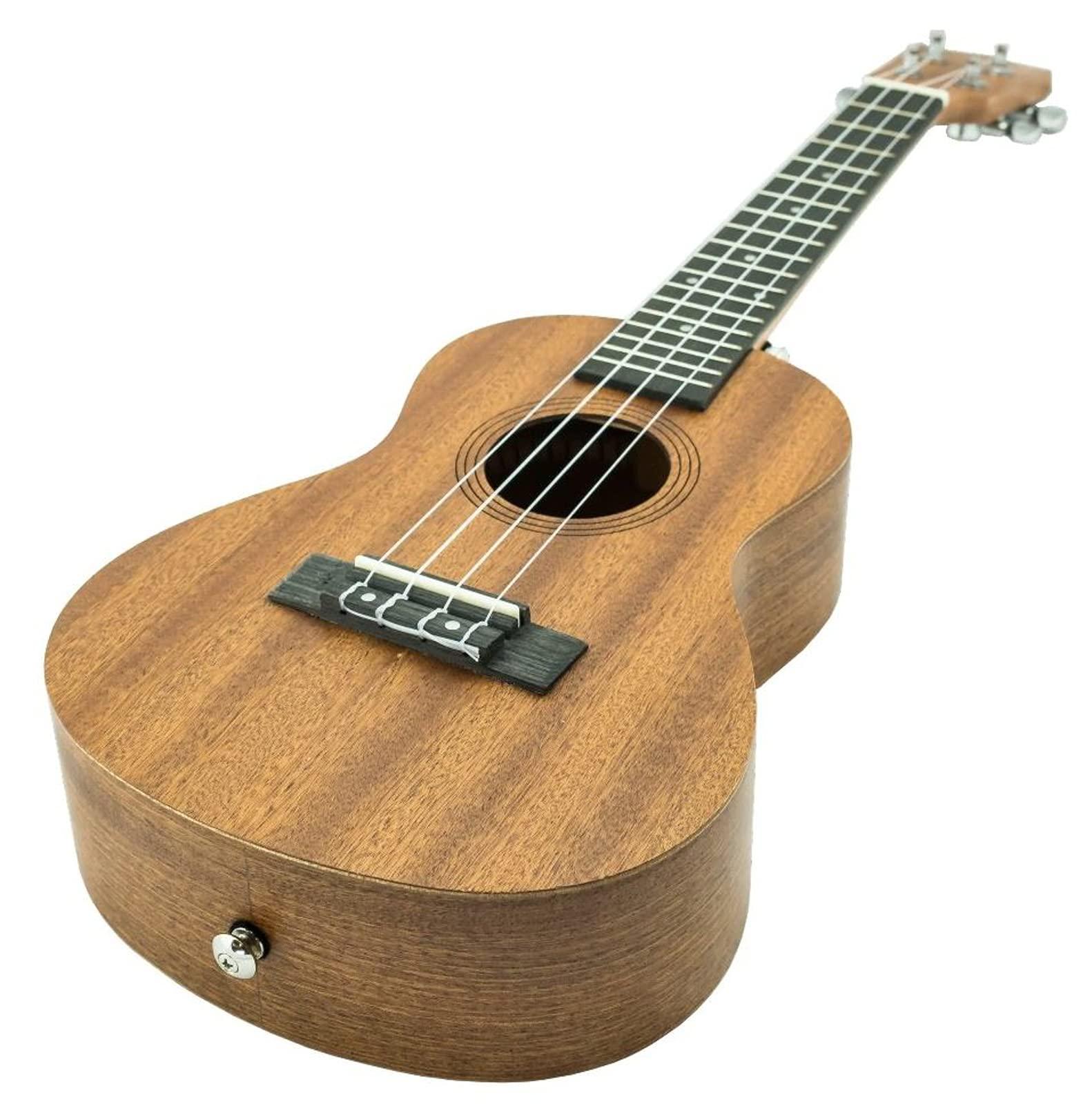 Vault UK-100 Arched Back Concert Ukulele Bundle with Gig Bag, Tuner, Strap, and Austin Bazaar Instructional DVD - Image 4
