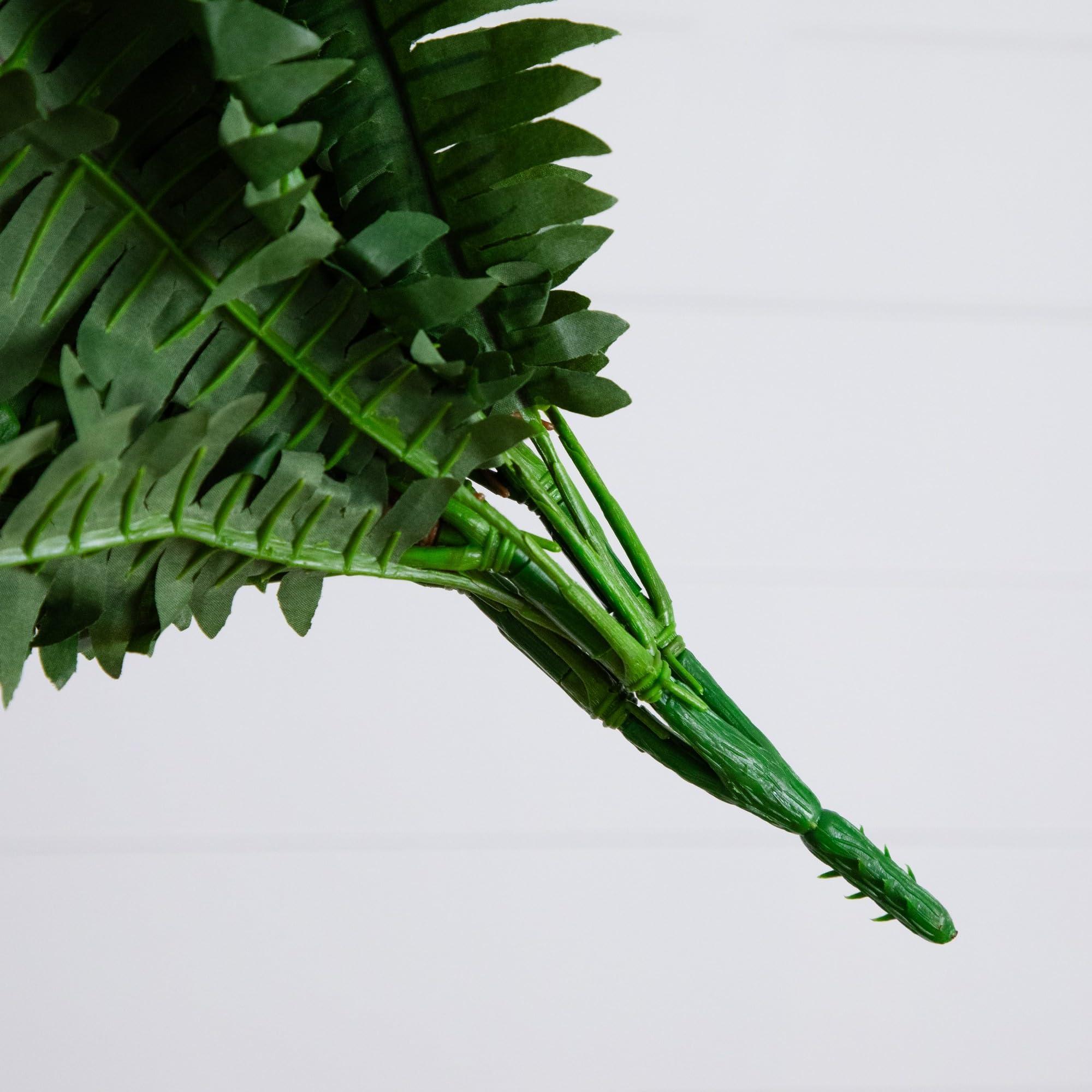 Nearly Natural 40IN Artificial Boston Fern Large Hanging Plant, Set of 2 Artificial Ferns that Look Real for Home Décor - Image 3