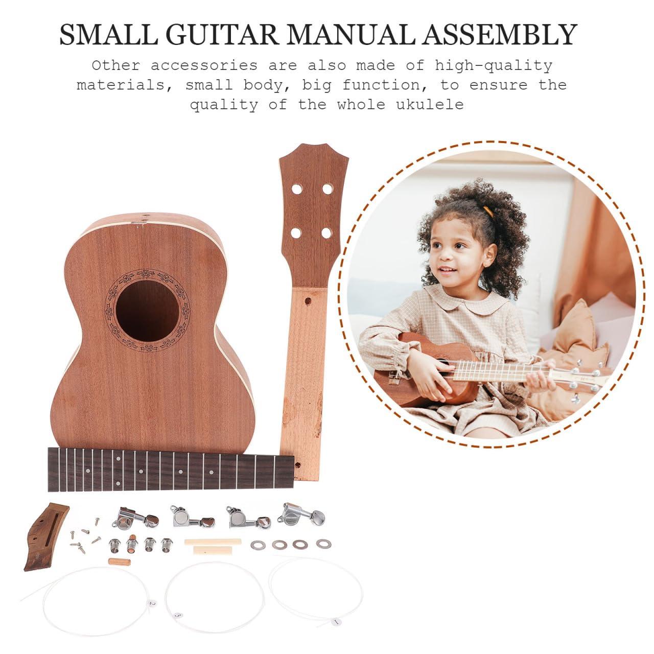 ibasenice DIY Ukulele Kit - 23 Inch Baritone Graffiti Artist Guitar Kit - Acoustic Guitar - Image 4