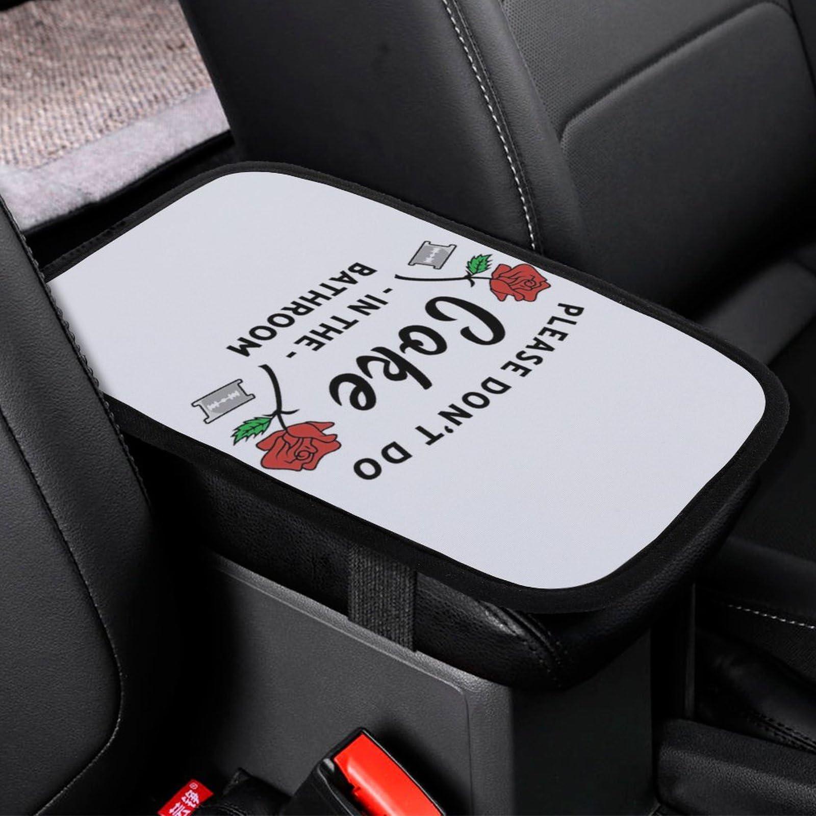 HYDJLXA Please Don't Do Coke in The Bathroom Car Center Console Cushion Pad,Waterproof Armrest Seat Box Cover Protector,Comfortable Car Decor Accessories Fit for Most Cars, Vehicles, SUVs - Image 3