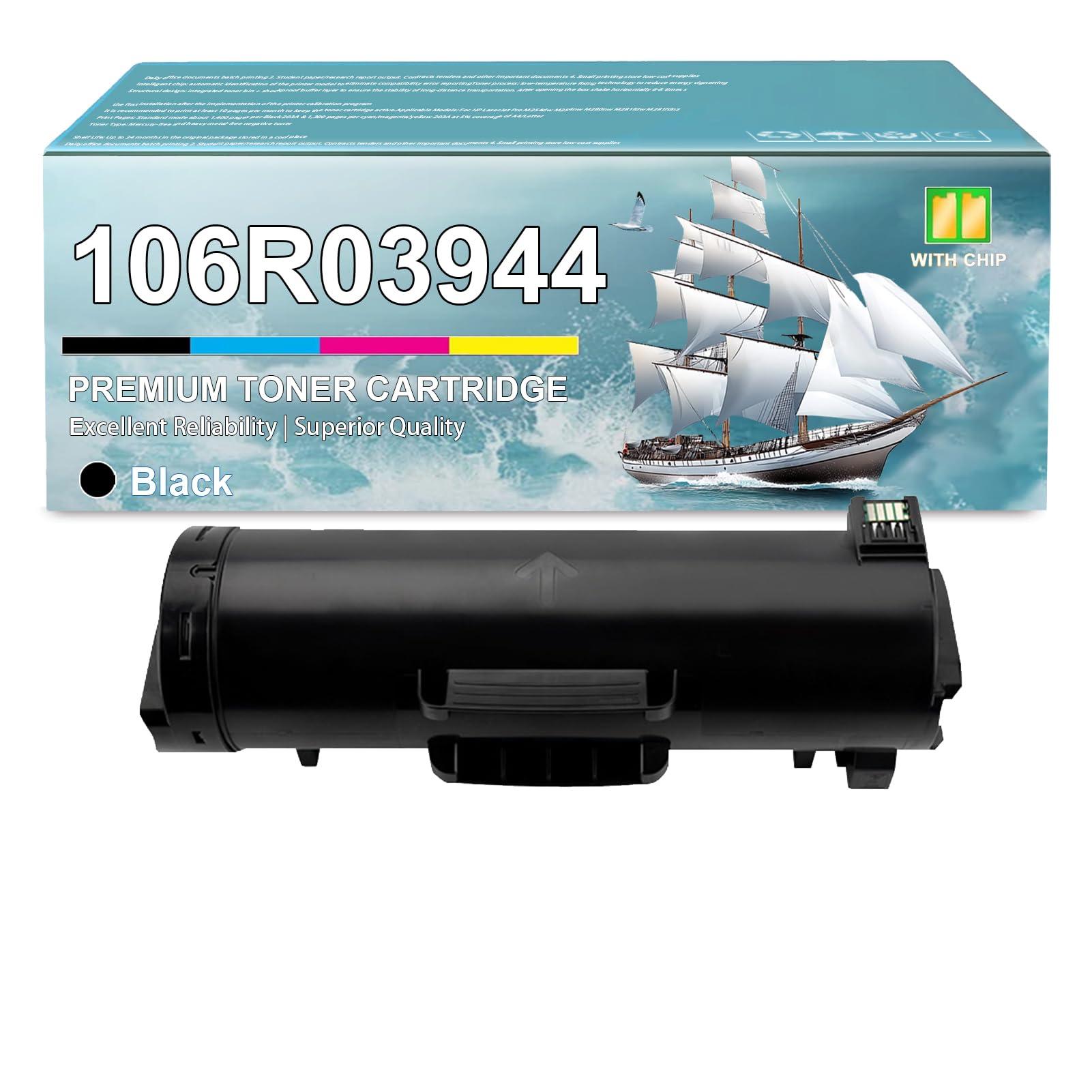 106R03944 Toner Cartridge Compatible for Xerox 106R03944 Black Toner Replacement Cartridges, High Yield with Chip, Work for Xerox VersaLink B600 B605 B610 B615 Printers, 1 Pack(46,700 Pages)