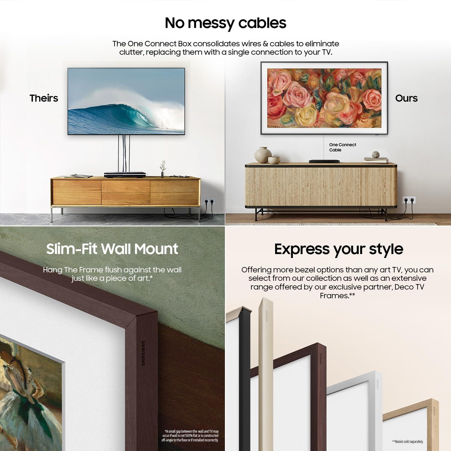 Samsung 55-Inch Class QLED 4K LS03D The Frame Series Quantum HDR Smart TV w/Dolby Atmos, Art Mode, Anti-Reflection, Customizable Frame, Slim Fit Wall Mount with Alexa Built-in (QN55LS03D, 2024 Model) - Image 5