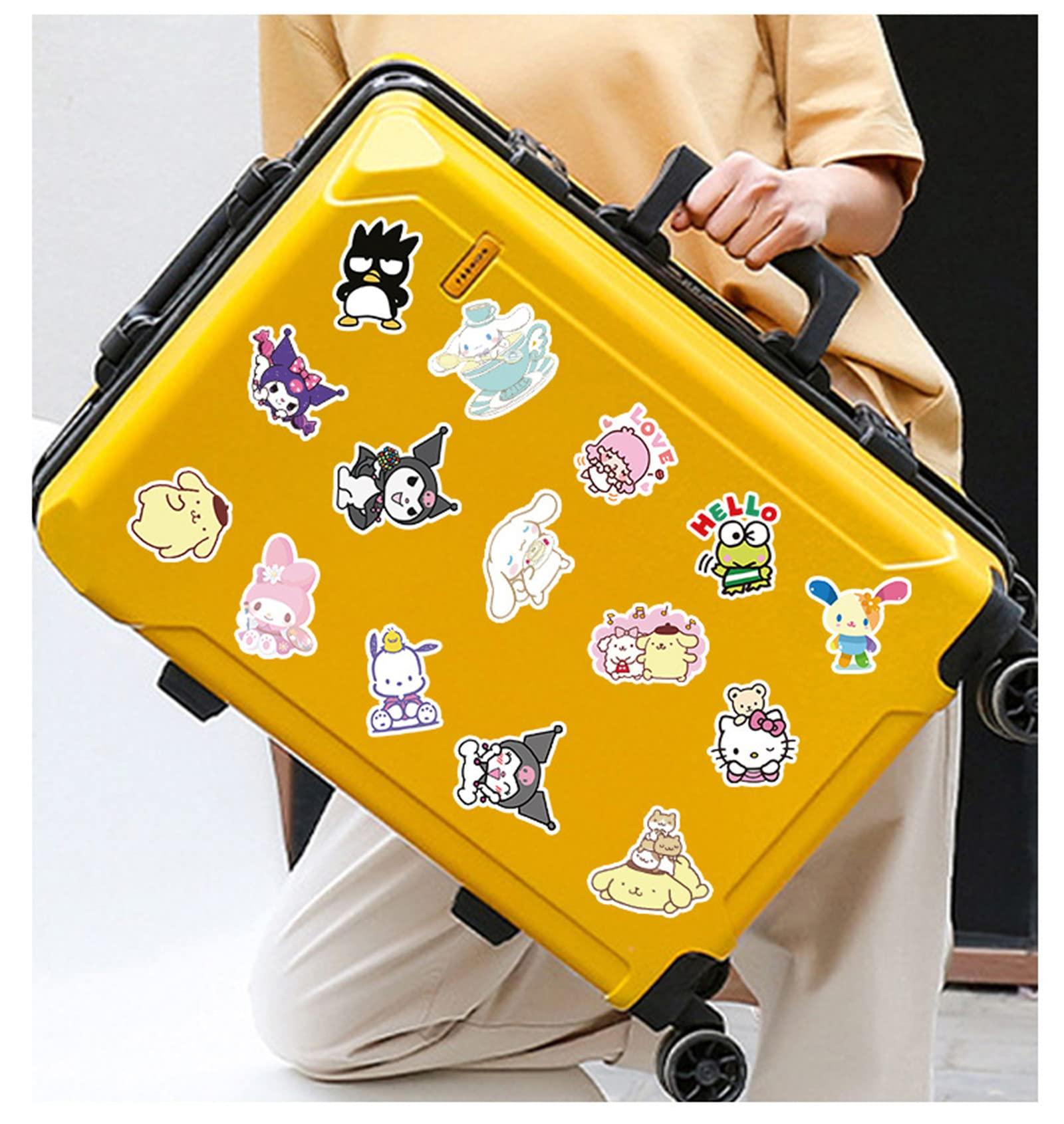 100Pcs Cartoon Sanrio Stickers for Kids - Hello Kitty, MyMelody&Kuromi, Cinnamoroll, Pompompurin, Keroppi, Pochaco - Assorted Decals Pack for Girls Teens - Image 3