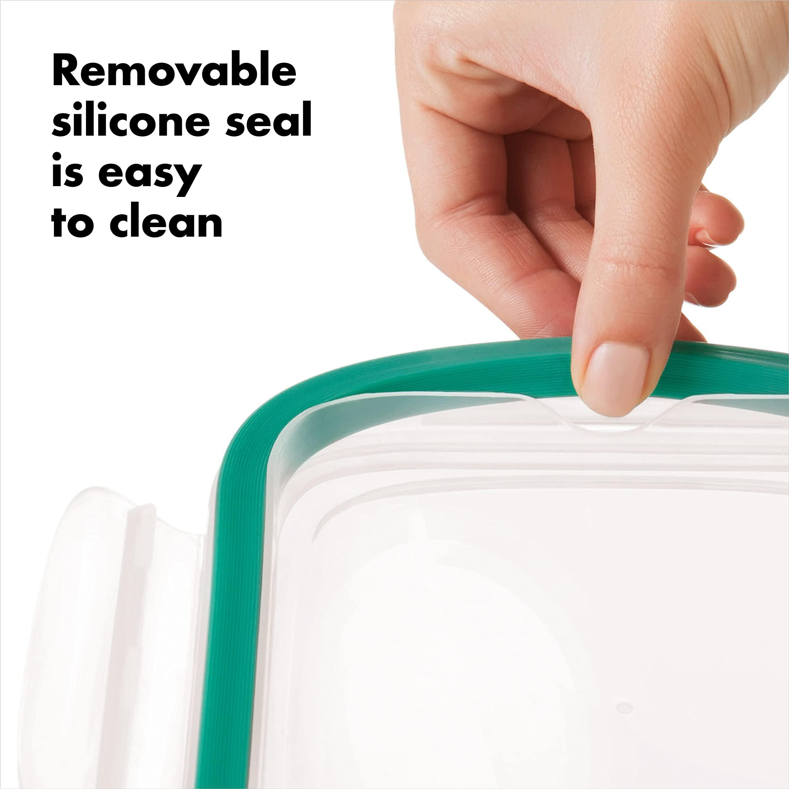 OXO Good Grips 4 Cup Smart Seal Leakproof Glass Round Airtight Food Storage Container - Image 6