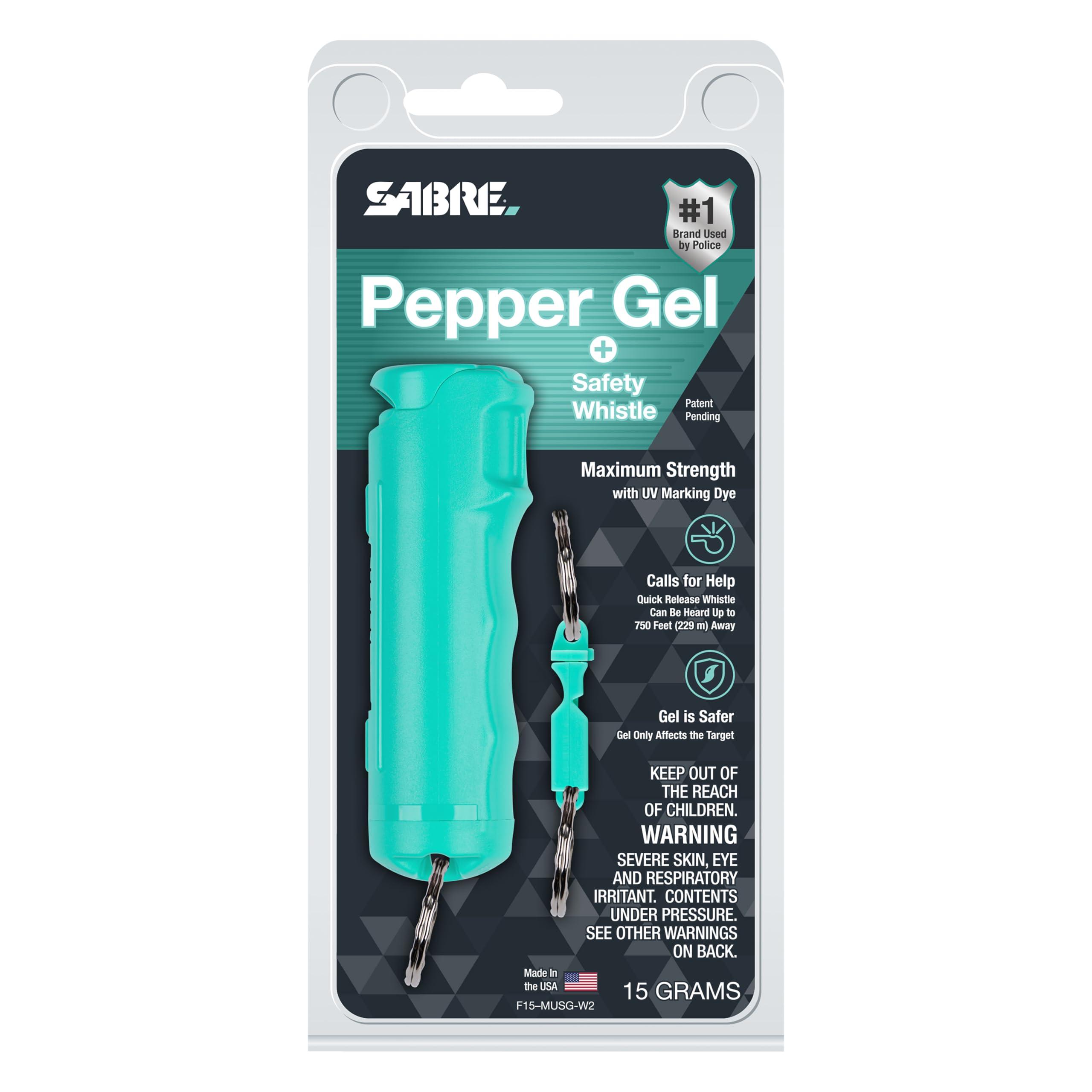 SABRE 2-in-1 Pepper Gel with Detachable Safety Whistle Keychain, 25 Bursts, Can Be Heard Up To 750 Feet (229 Meters), UV Marking Dye, Ergonomic Finger Grip, Fast Flip Top Safety - Image 13