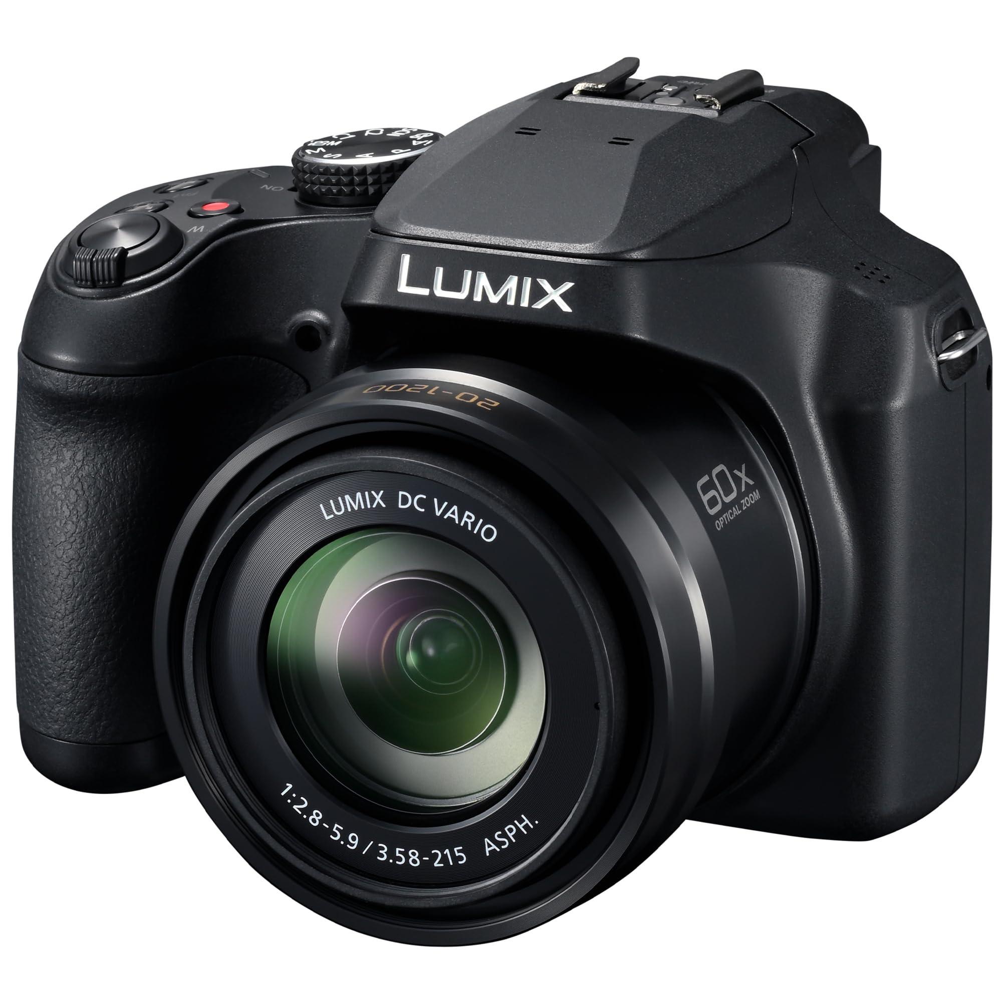 Panasonic LUMIX FZ80D Point and Shoot Digital Camera 4K Photo/Video Recording with Power Optical Image Stabilizer, Vlogging Camera with 60X Optical Zoom & 20-1200mm Wide-Angle Lens - DC-FZ80D - Image 2