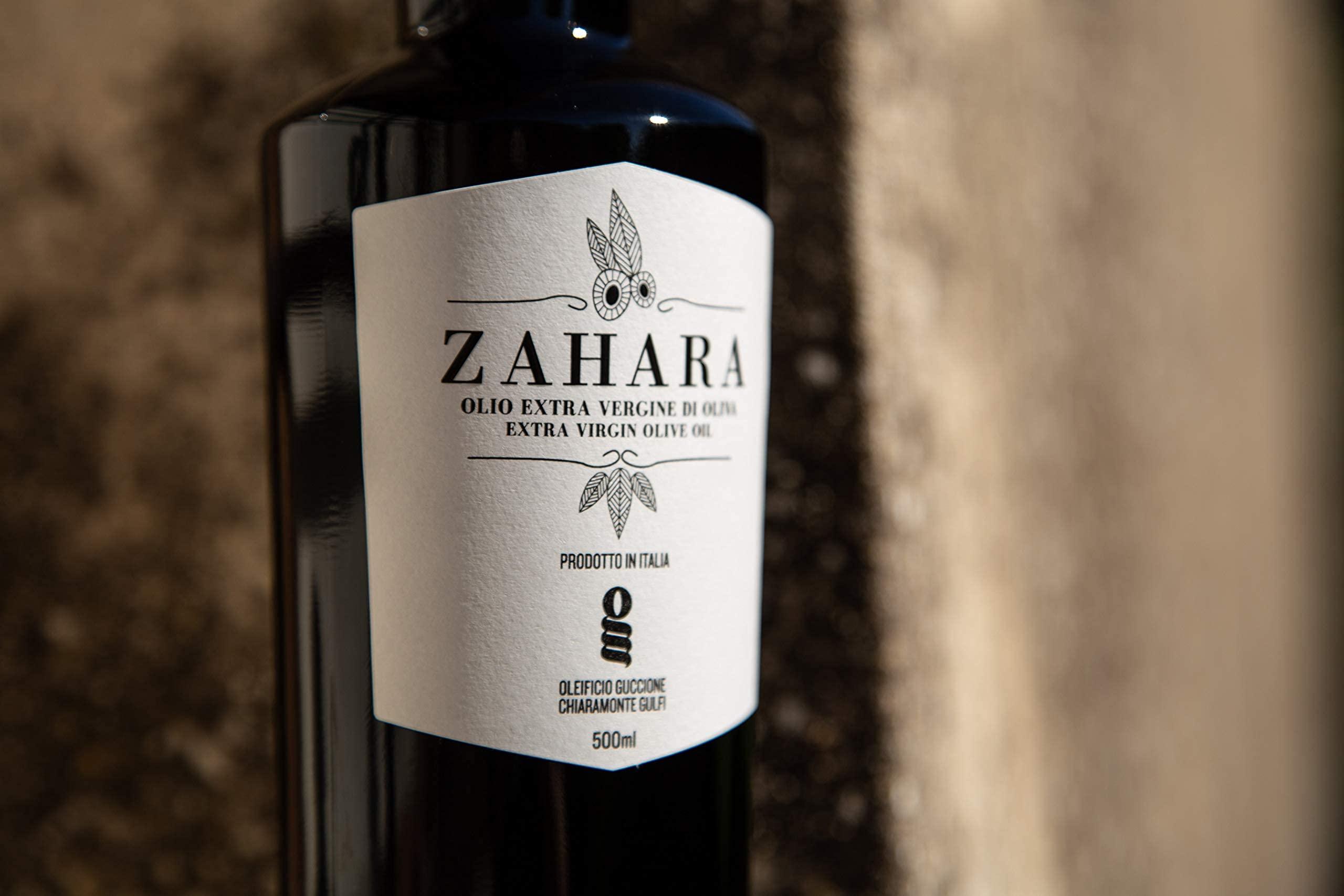Zahara Extra Virgin Olive Oil from Italy | Sicilian Pure EVOO | Premium Early Harvest Cold Pressed Polyphenol Rich | Multiple Award Winner from Oleificio Guccione | 16.9 fl oz (500ml) Bottle With Beautiful Gift Box - Image 6