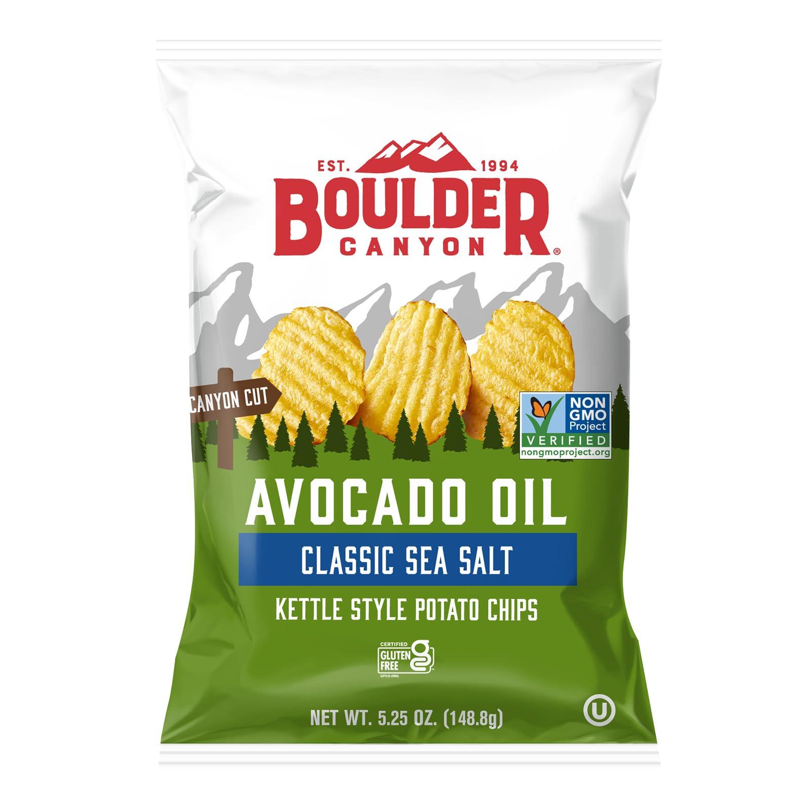 Boulder Canyon, Chips Potato Avocado Oil Sea, 5.25 Ounce - Image 1