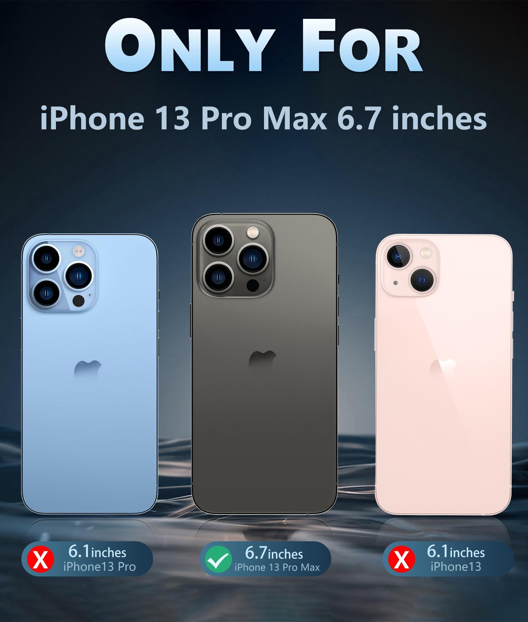 FNTCASE for iPhone 13 Pro-Max Case: Strong Magnetic Anti-Yellowing Slim Clear Case | Military Grade Protective & Shockproof Drop Protection Thin Transparent Phone Cover(Clear) - Image 2