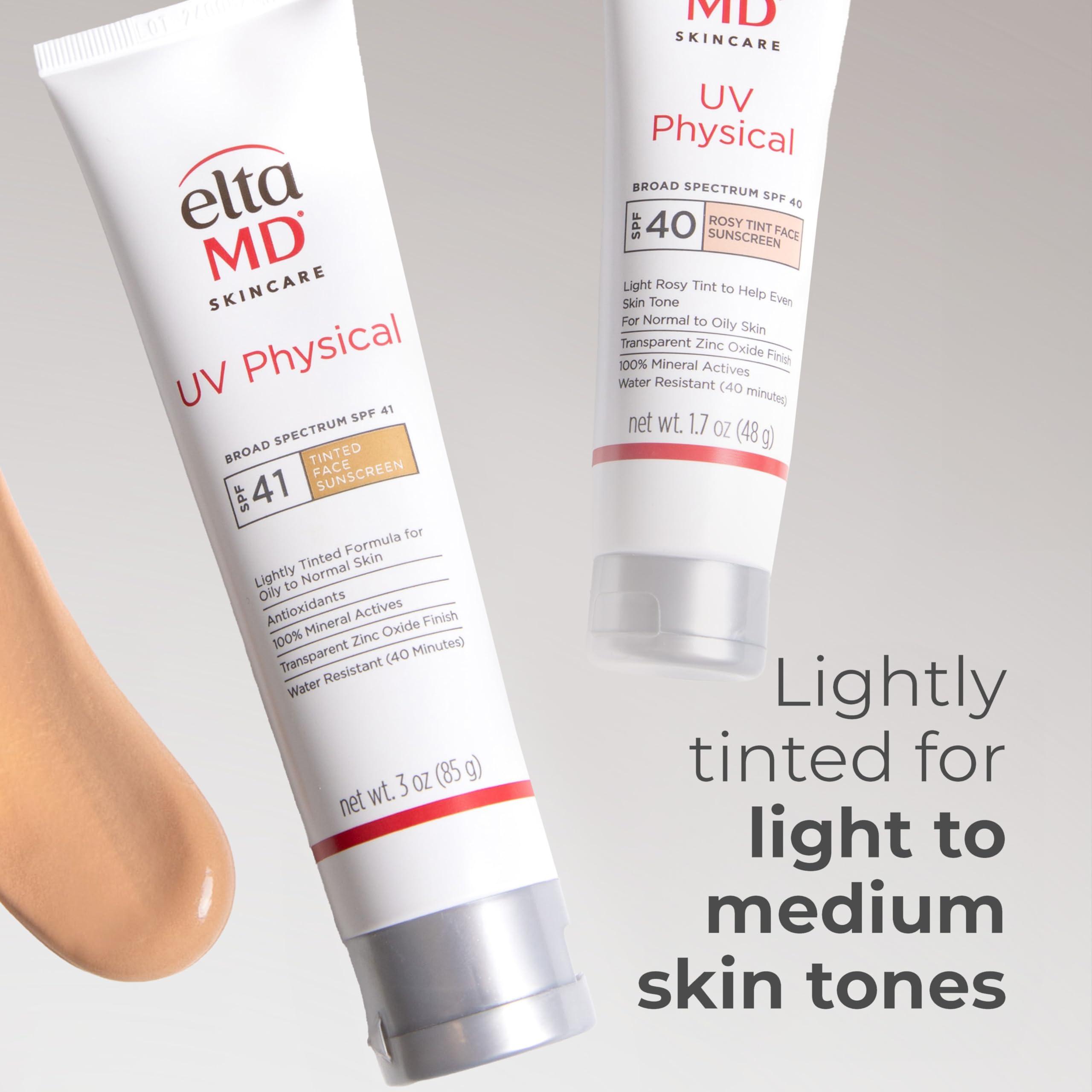 EltaMD UV Physical Tinted Sunscreen for Face, SPF 41 Tinted Sunscreen, 100% Mineral Active Sunscreen - Image 10