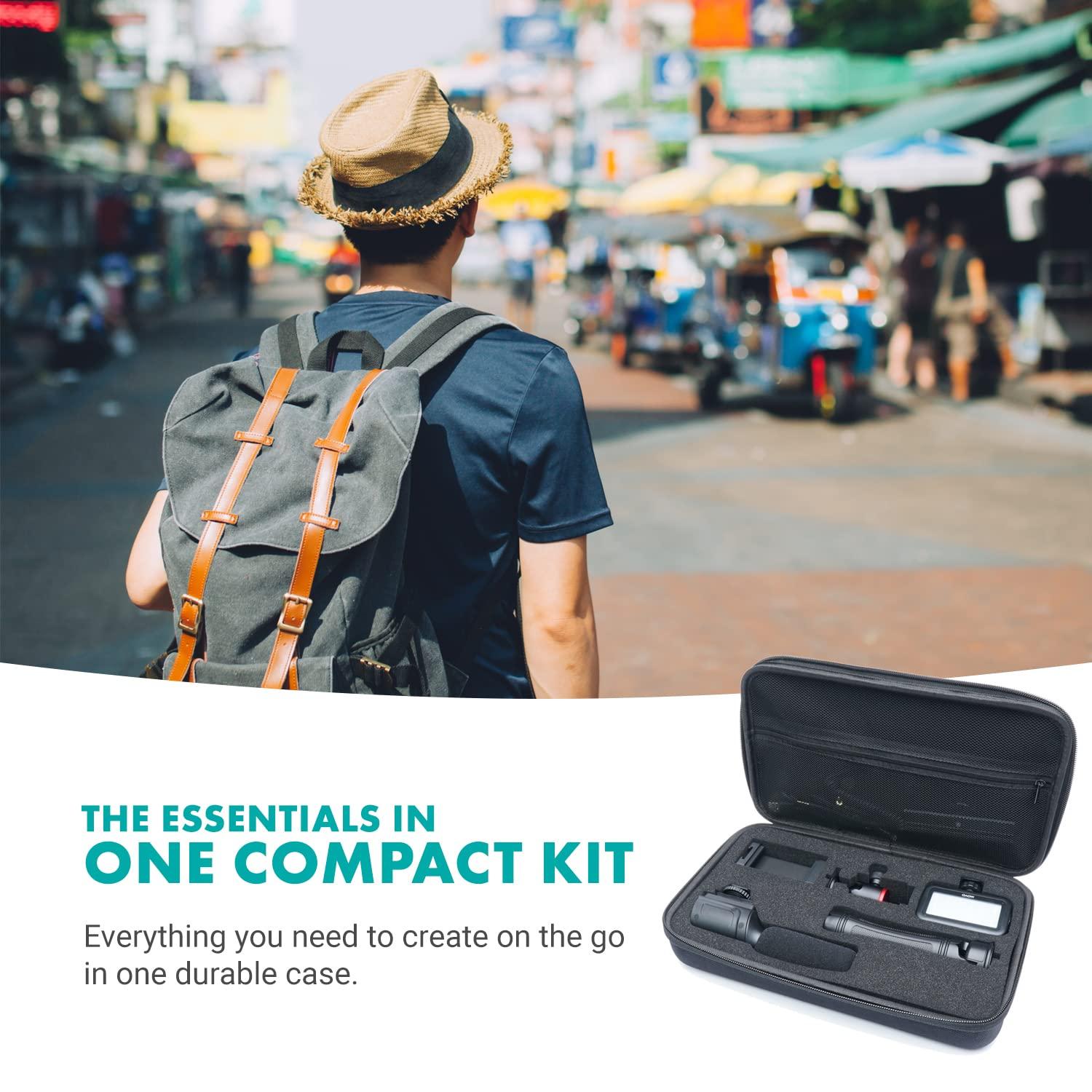 Movo uVlogger- Android/USB-C Compatible Vlogging Kit Smartphone Video Kit Accessories: Tripod, Mount, LED Light and Cellphone Shotgun Microphone for Video Recording for YouTube, Vlog - Image 3