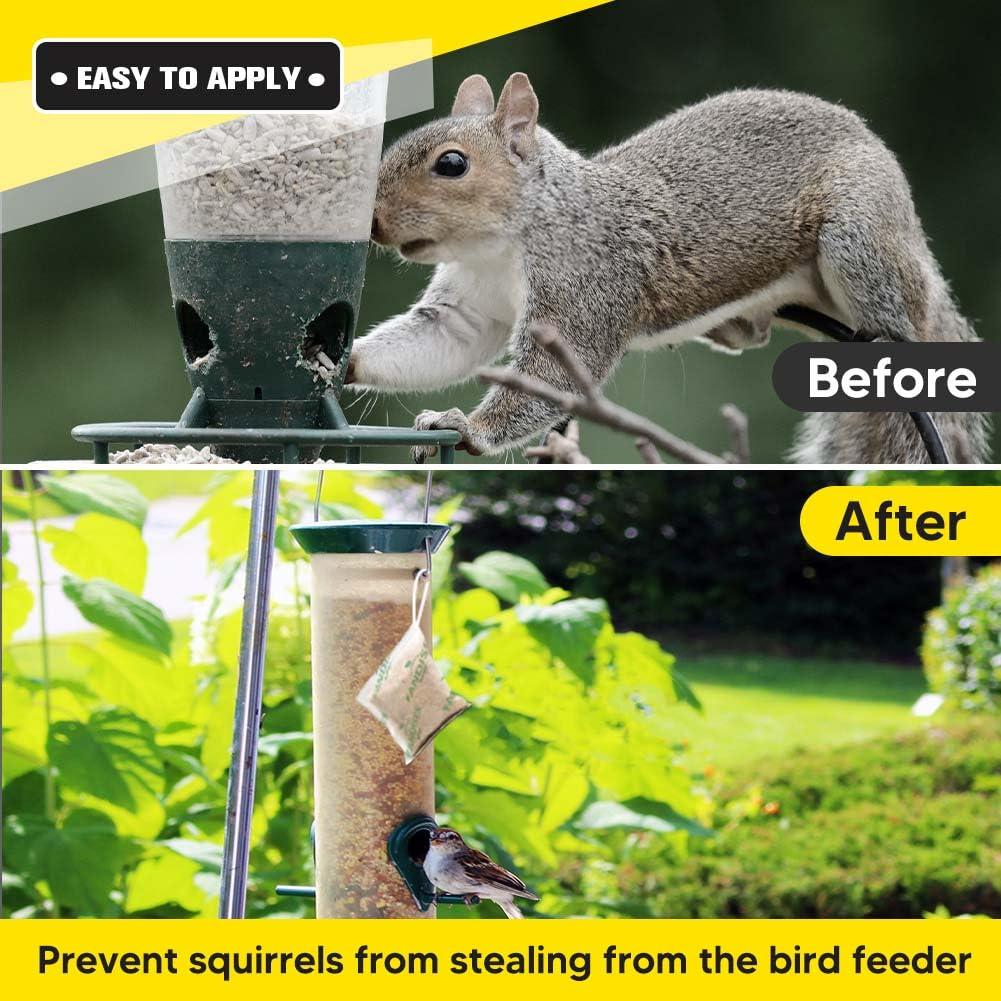NCOPDFF Squirrel Repellent Outdoor Pouches, Natural Squirrel Deterrent Outdoor, Ground Squirrel Repellent for Attic, Chipmunk Deterrent, Long-Lasting Squirrel Away for Plants & Cars-8P - Image 4