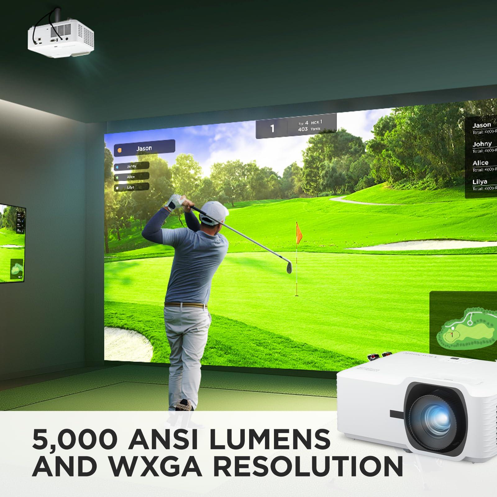 ViewSonic LS741HD 5000 Lumens 1080p Laser Projector with H/V Keystone, 4 Corner Adjustment, 360 Degree Projection, 1.6x Optical Zoom, LAN Control, and 24/7 Operation - Image 2