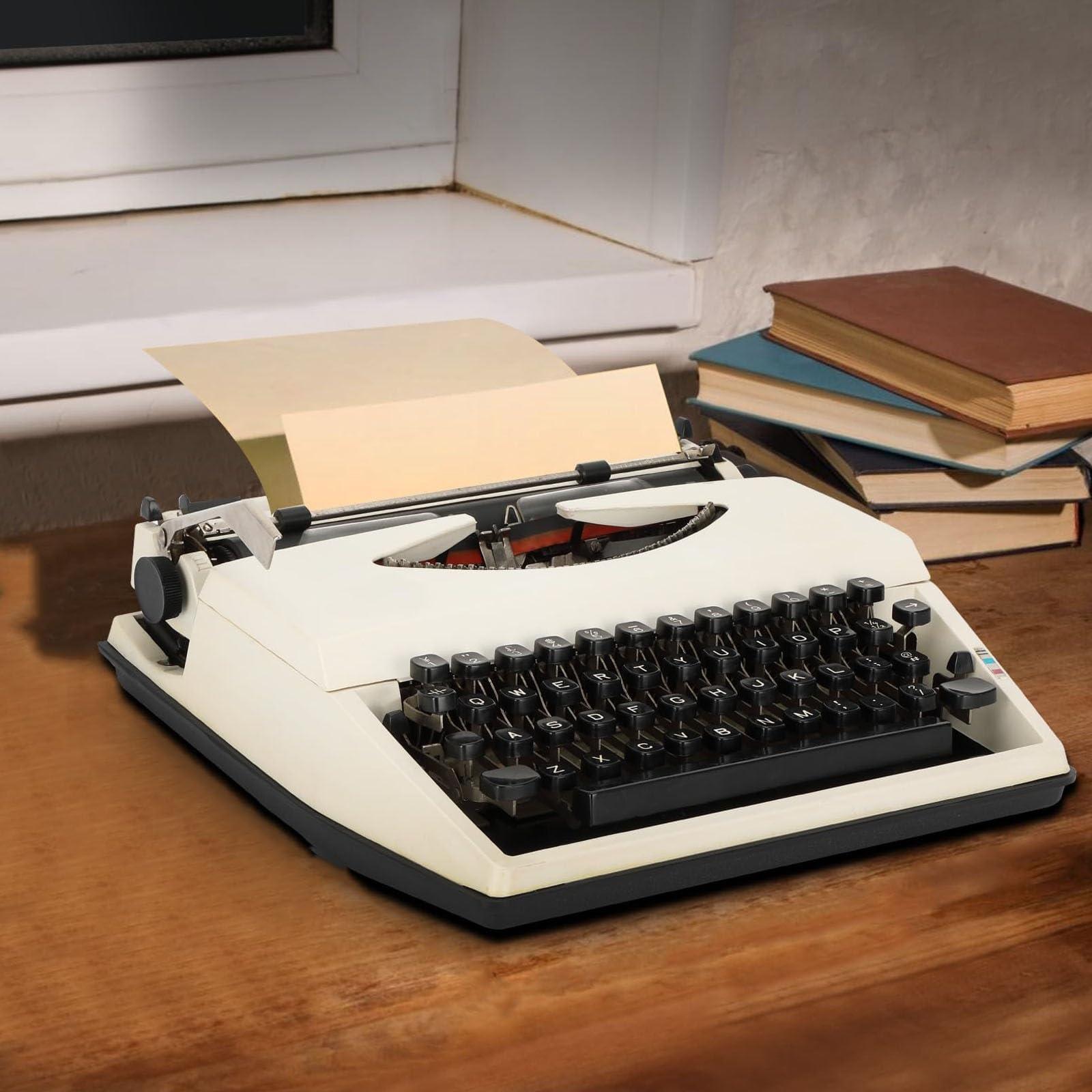 FQEXNFW Retro Style Manual Typewriter,Manual Traditional Typewriter,Classic Word Processor,Unable to Type,for Vintage Atmosphere Furnishings,Home,Window,Bookstore Furnishings Old Objects - Image 4
