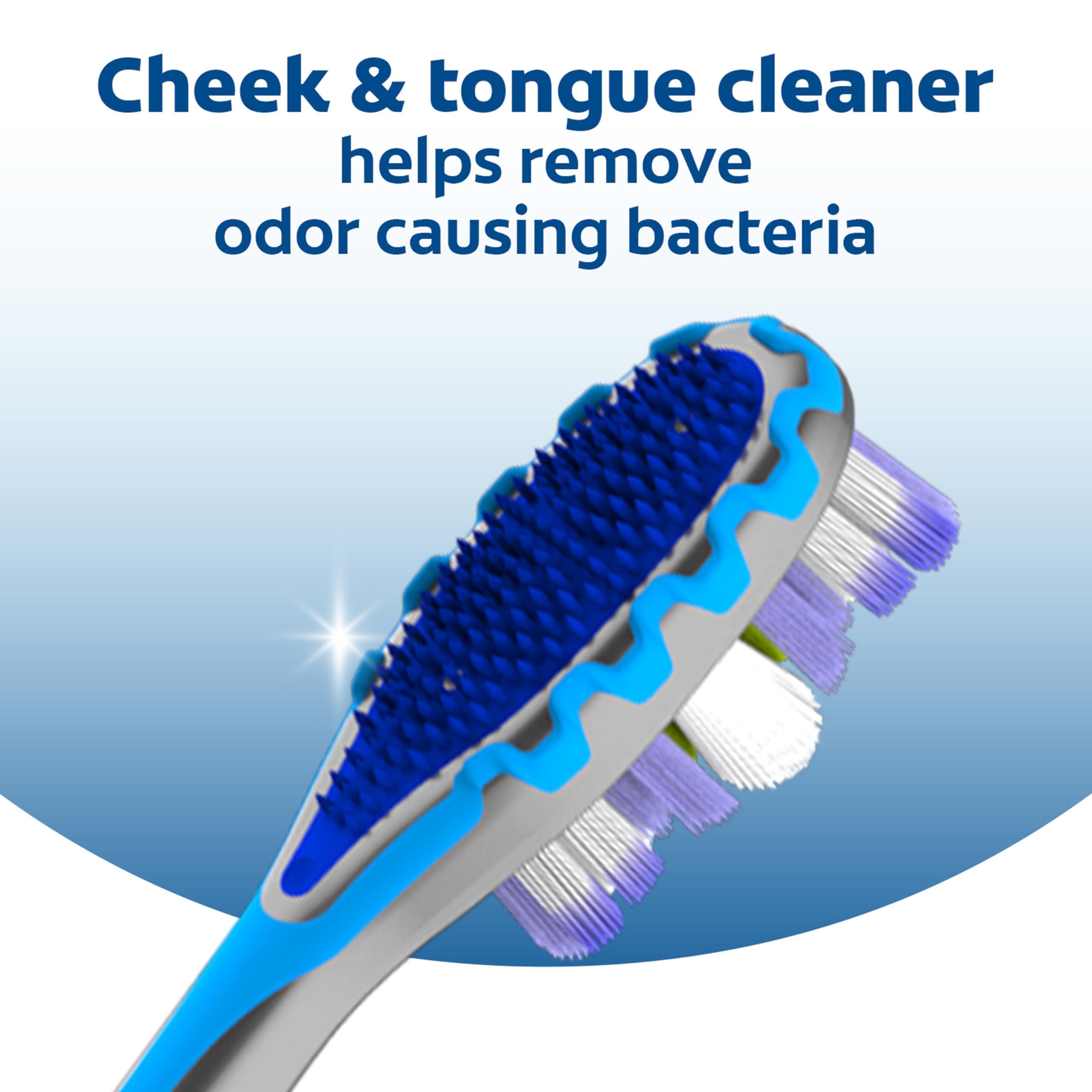Colgate 360 Advanced Floss Tip Toothbrush, Soft Toothbrush for Adults, 4 Pack - Image 5