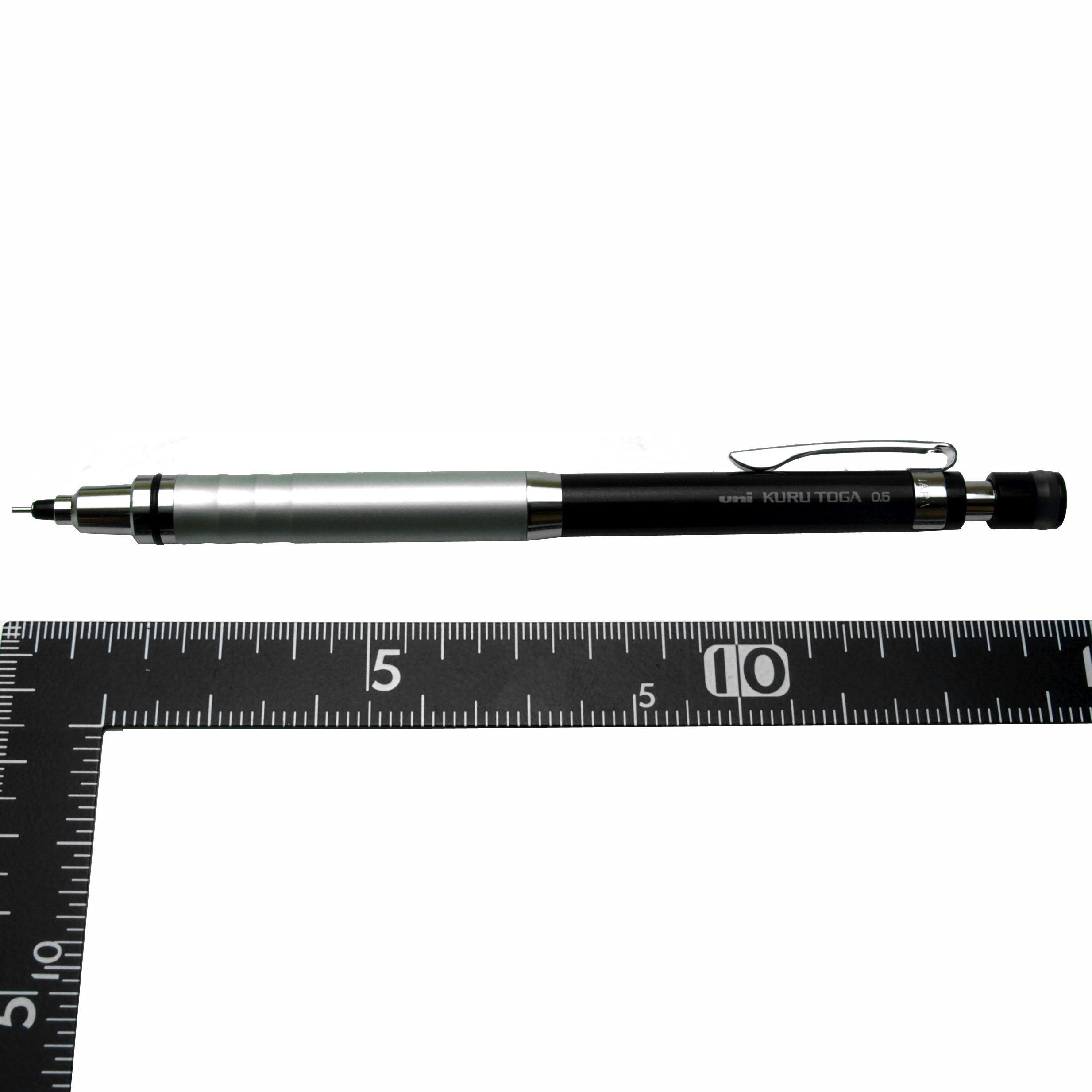 Uni Kuru Toga 0.5 mm High Grade Auto Lead Rotation Mechanical Pencil, Black (M510121P.24) - Image 2