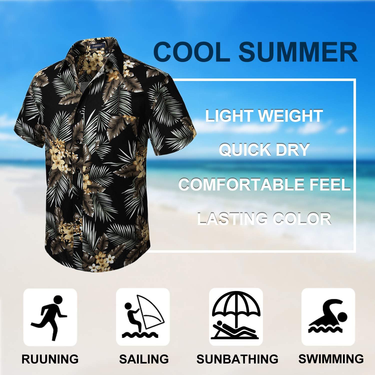 Hawaiian Shirt for Men Short Sleeve Button Down Shirt Men Casual Summer Tropical Beach Aloha Shirts for Men Hawaii Party - Image 4