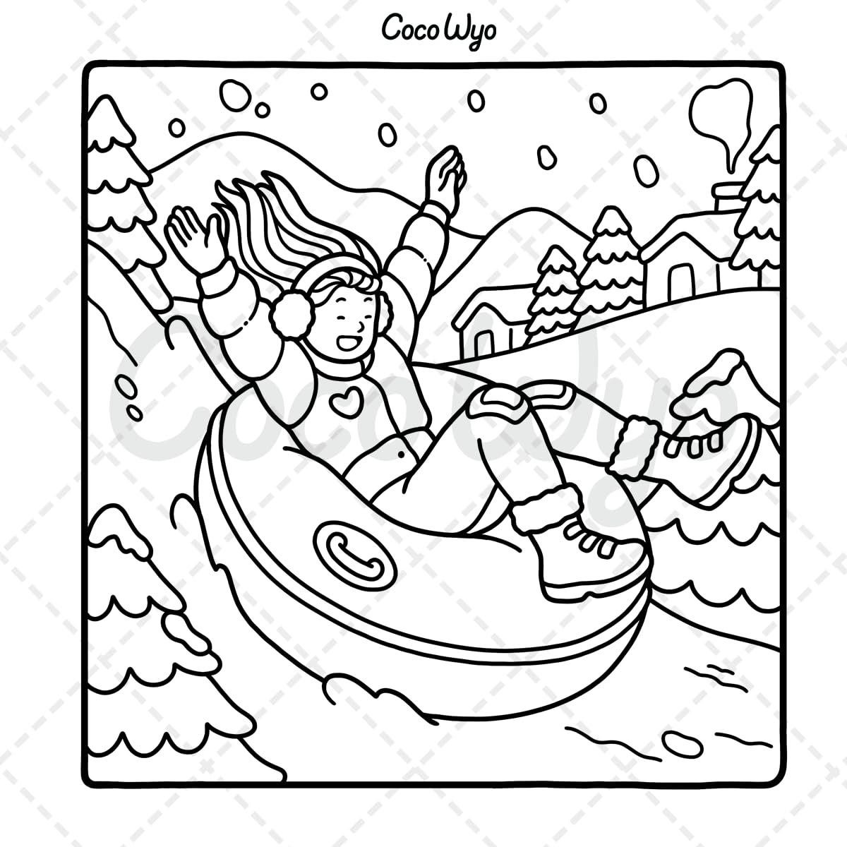 Girl Moments: Coloring Book for Adults and Teens Featuring Cute Cozy Daily Activities for Relaxation (Cozy Spaces Coloring) - Image 7