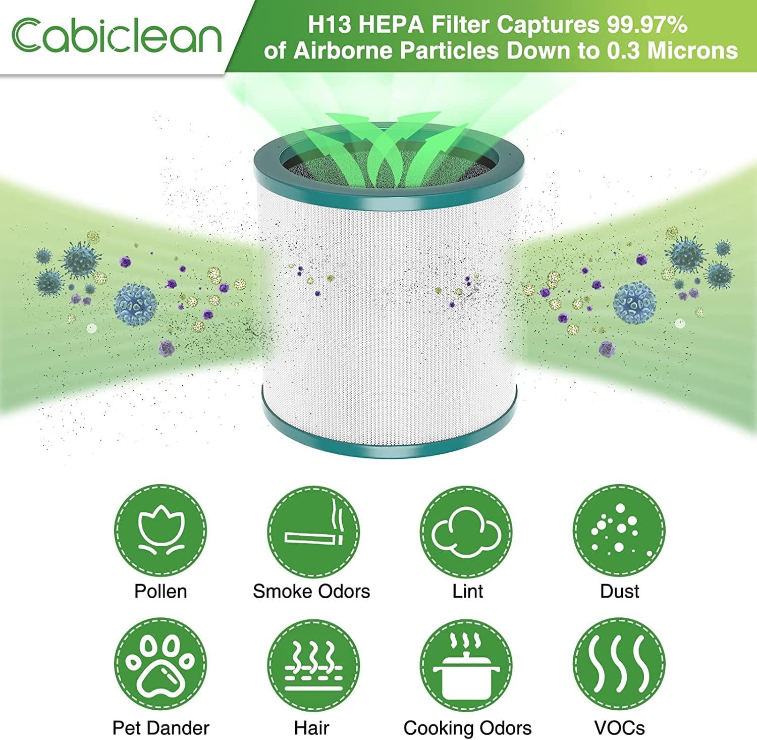 TP01 HEPA Filter Replacement Compatible with Dyson Tower Purifier Pure Cool Link TP01, TP02, TP03, AM11, BP01 Models, Replace Part 968126-03 (2 Pack) - Image 6