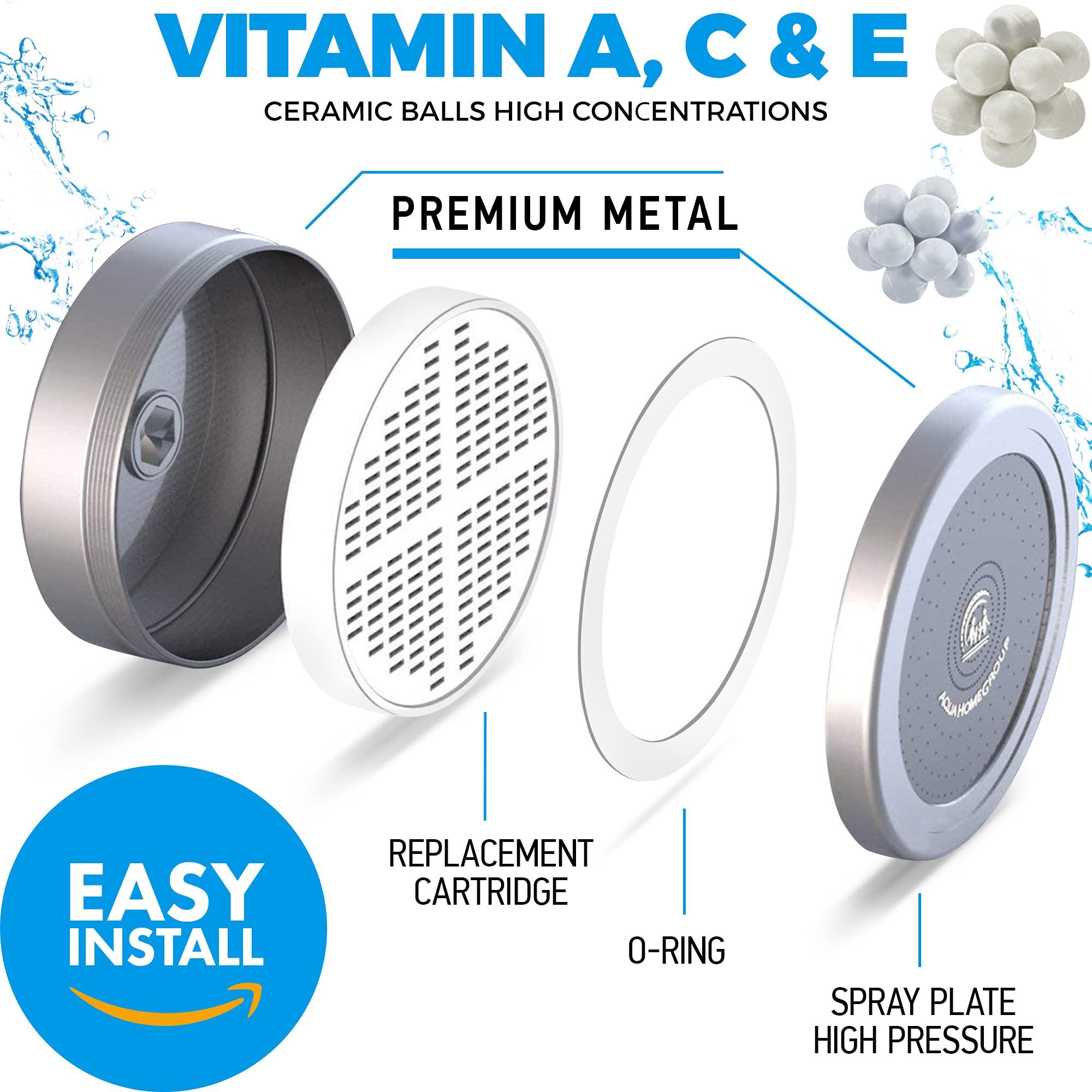 AquaHomeGroup Luxury Filtered Shower Head Set 20+3 Stage Shower Filter for Hard Water Removes Chlorine and Harmful Substances - Showerhead Filter High Output - Image 6
