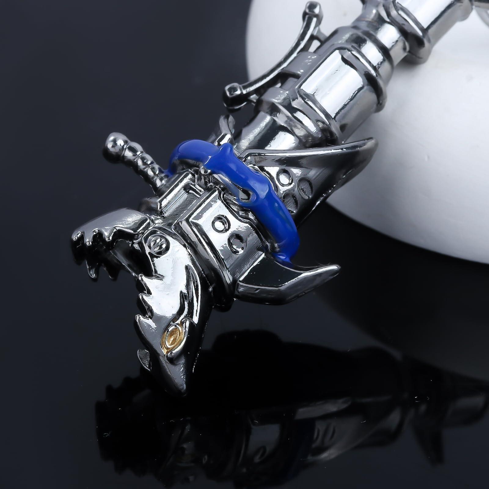 SONGCHANGJEWELRY Cyberpunk Rock Lolita Cool Weapon Keychain - Horror Excitement Anime Movie Merchandise - Shark Rocket Launcher Designs - Image 3