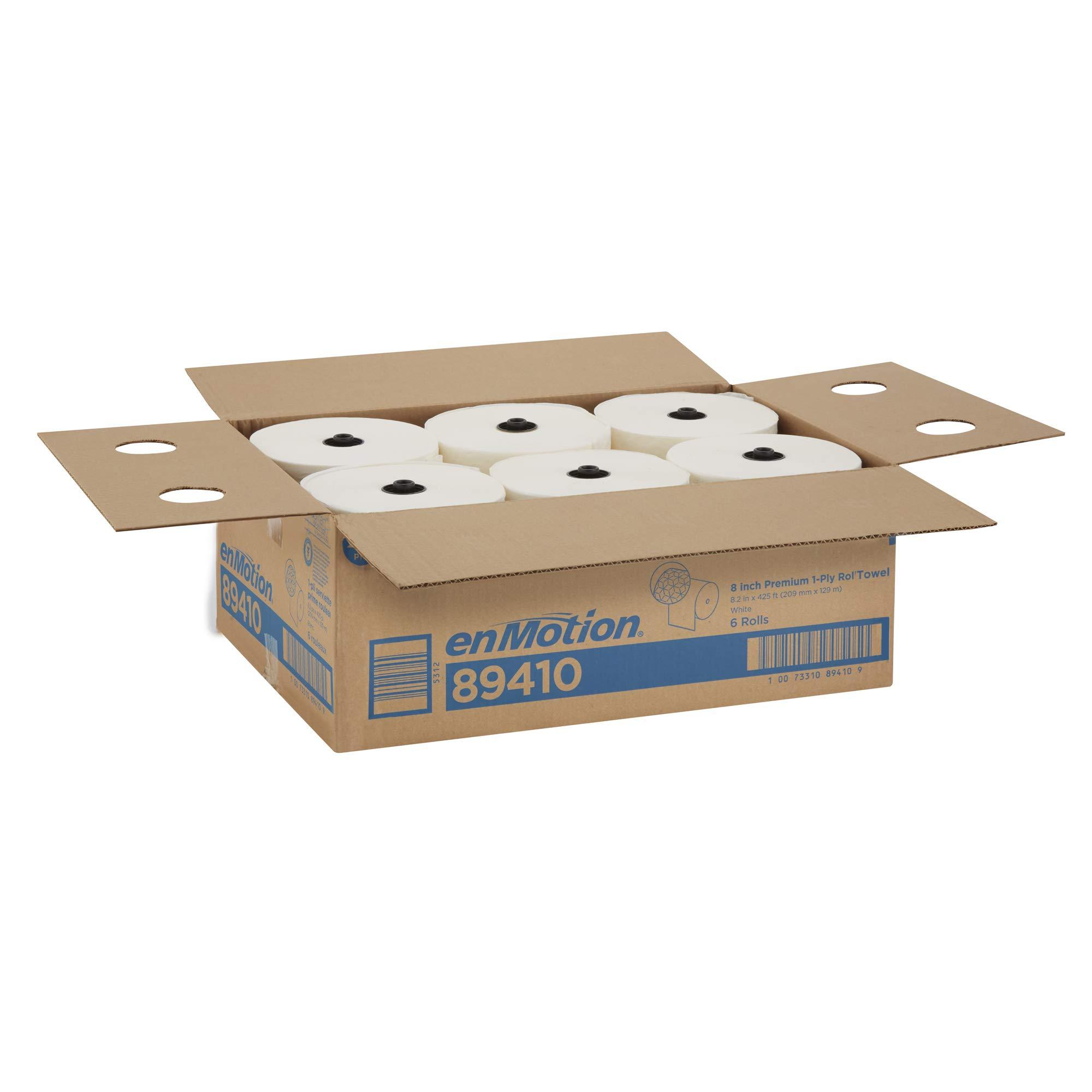 Georgia-Pacific enMotion 8" Premium Paper Towel Rolls By GP PRO, White, 425 Feet Per Roll, 6 Bulk Paper Towel Rolls Per Case, 89410 - Image 5