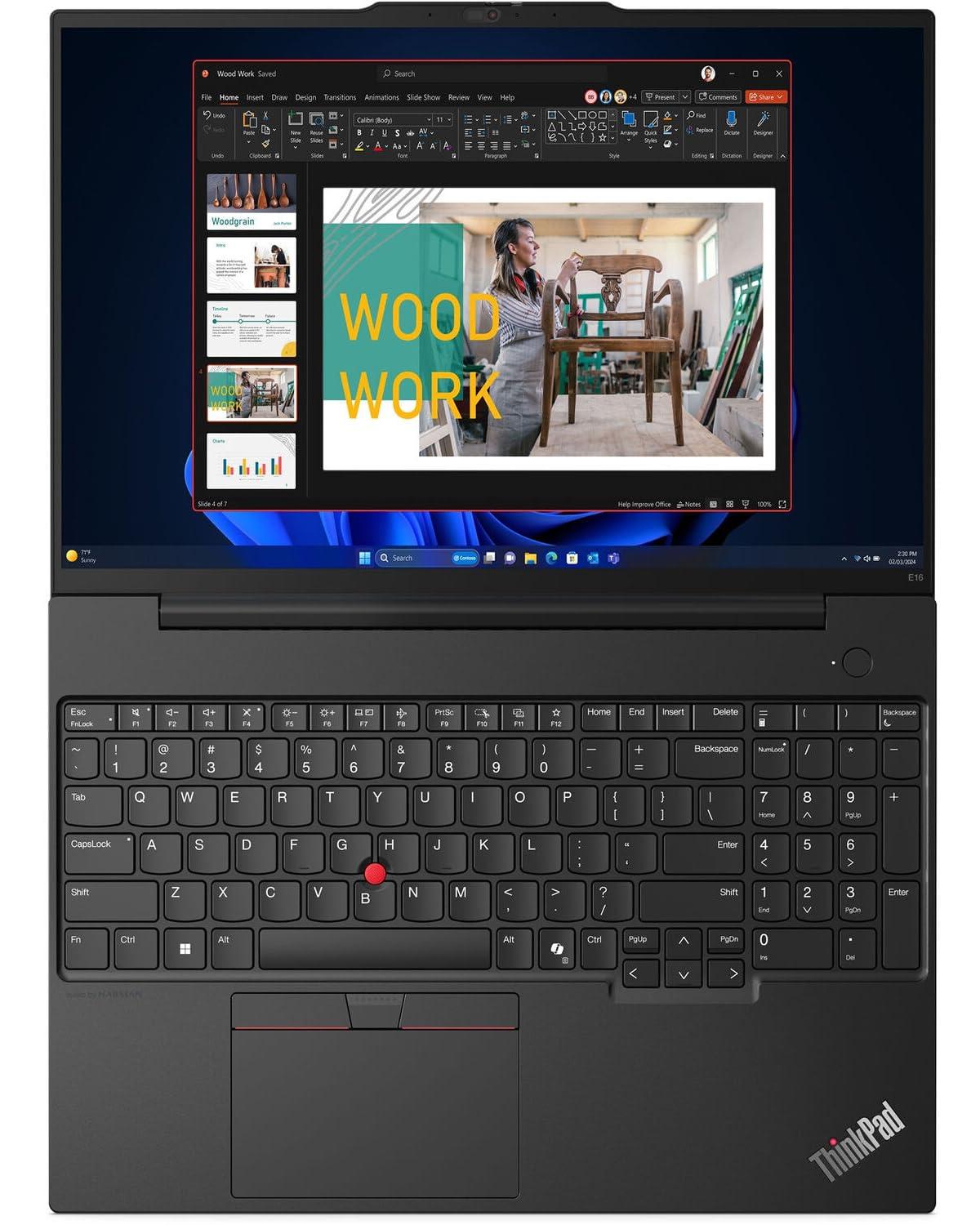 Lenovo ThinkPad E16 Gen 2 AI Powered Laptop 16.0" Touchscreen IPS WUXGA (Intel Ultra 5-125U, 32GB DDR5, 1TB PCIe SSD, Backlit KYB, Fingerprint, Thunderbolt 4, Win 11 Pro) W/Dockztorm - Image 6