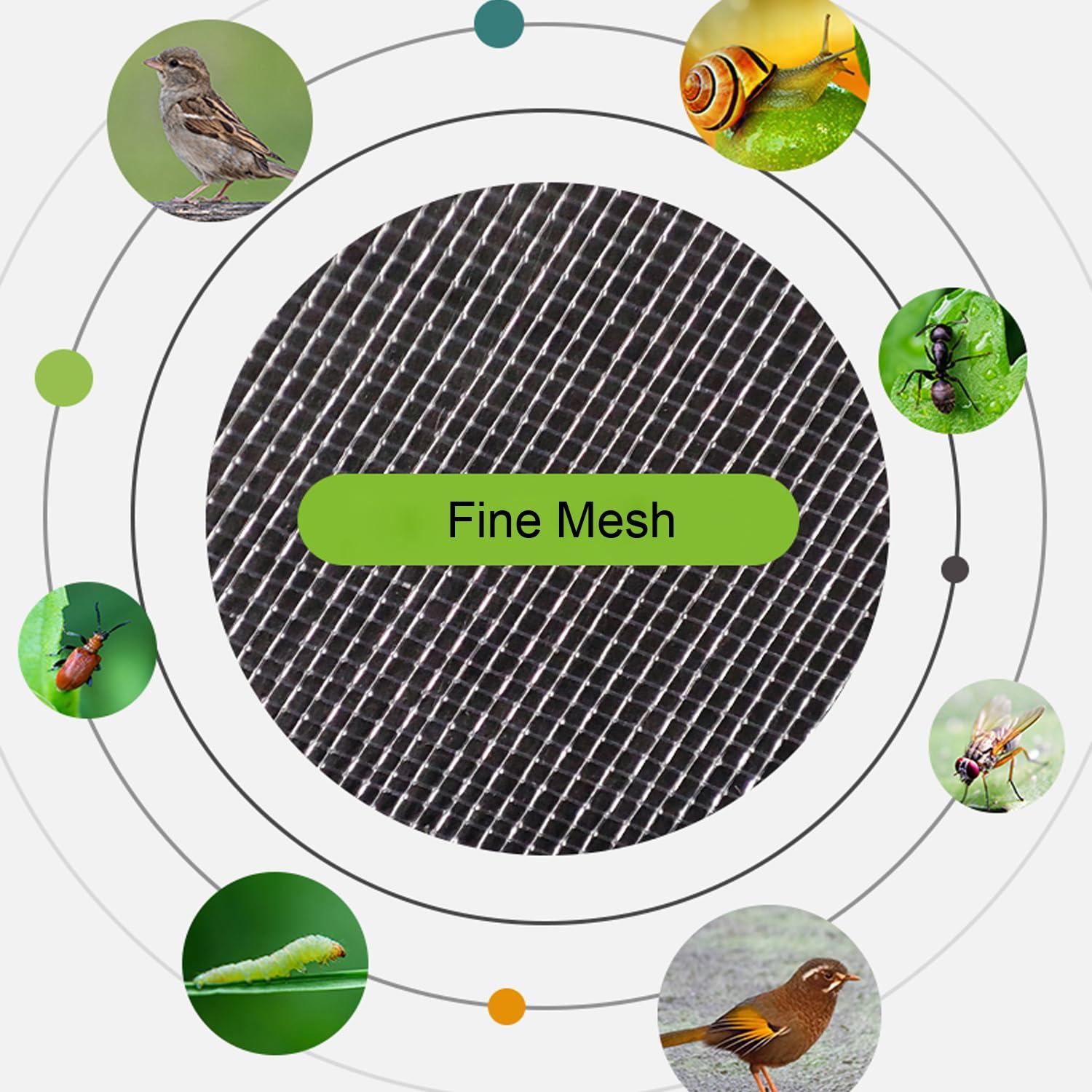 30 Pcs 5.9''×7.8'' Drawstring Fruit Netting Bags, Reusable Garden Netting Bags, Medium Fruit Protection Bags, Fruit Cover Mesh Bag for Fruit Trees Vegetable Floral - Image 7