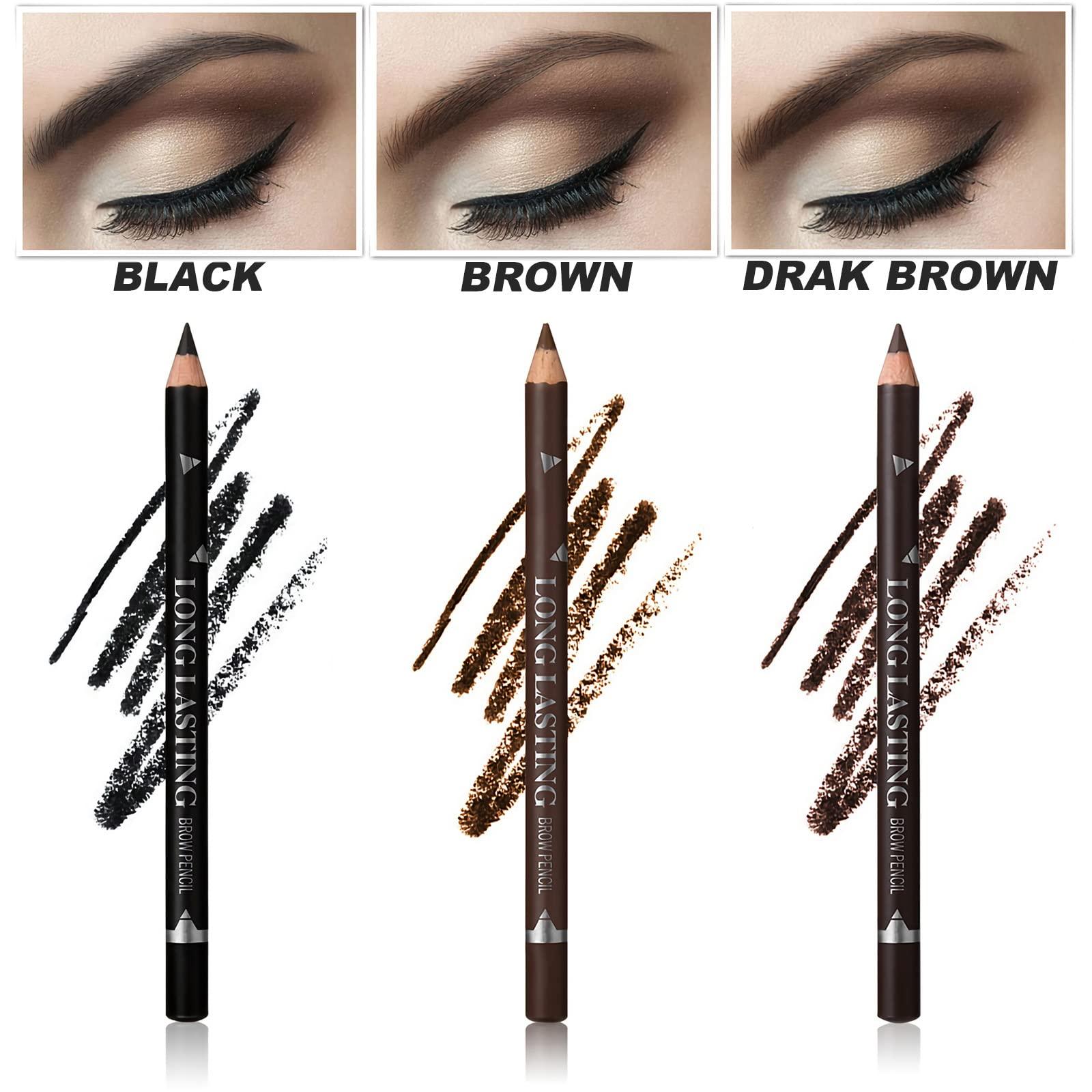 SUMEITANG 12 Pcs Dark Brown Eyebrow Pencils for Women, Multi-purpose Waterproof Eye Brow Pencil for Professionals & Beginners Eyeliner or Brow Marking and filling Create a Vibrant Eye Makeup Look - Image 5