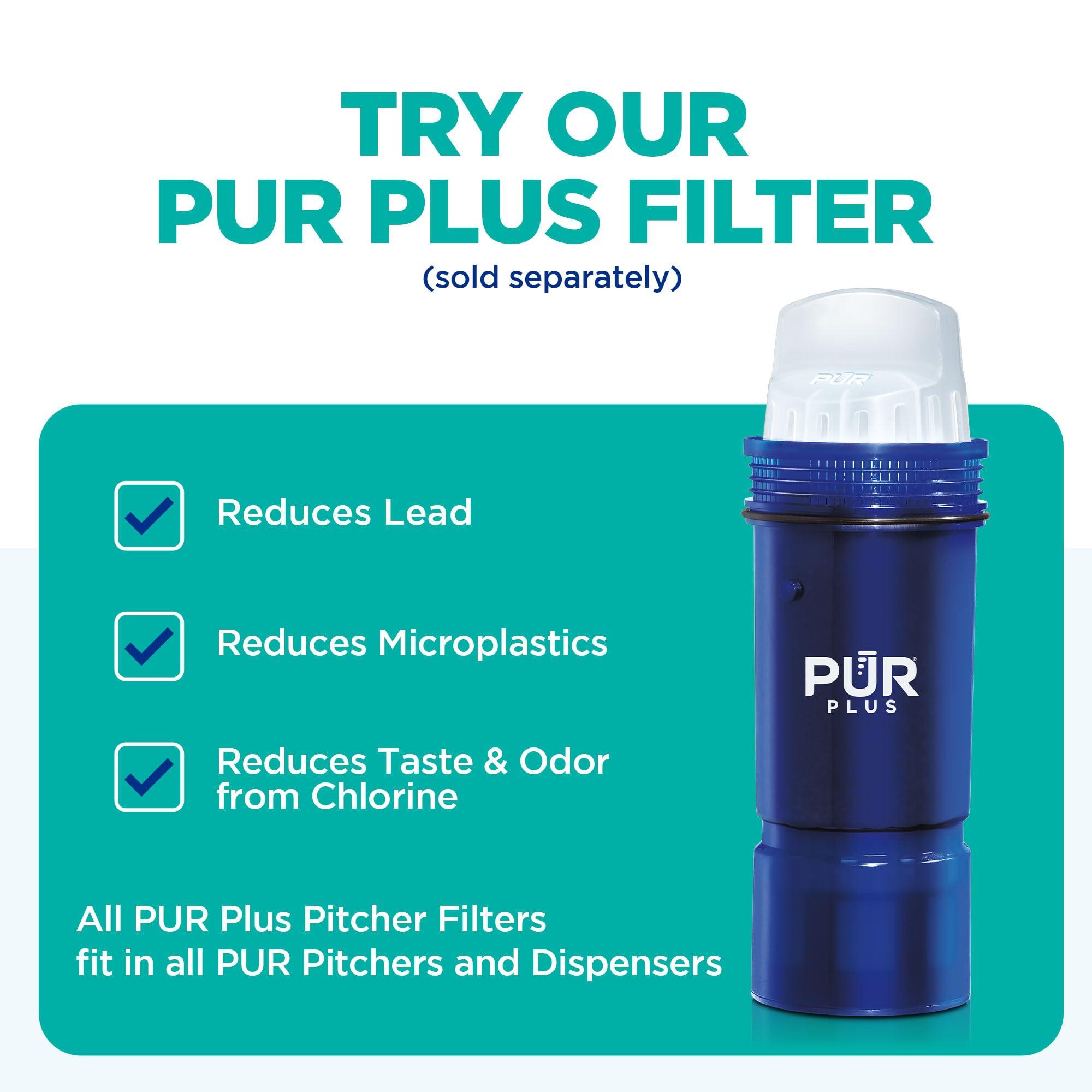 PUR 7-Cup Water Pitcher, 1 Genuine Filter, Cleaner, Great-tasting Water, Dishwasher Safe, Powerful, Faster Filtration, LockFit Cap Design - White - Image 8