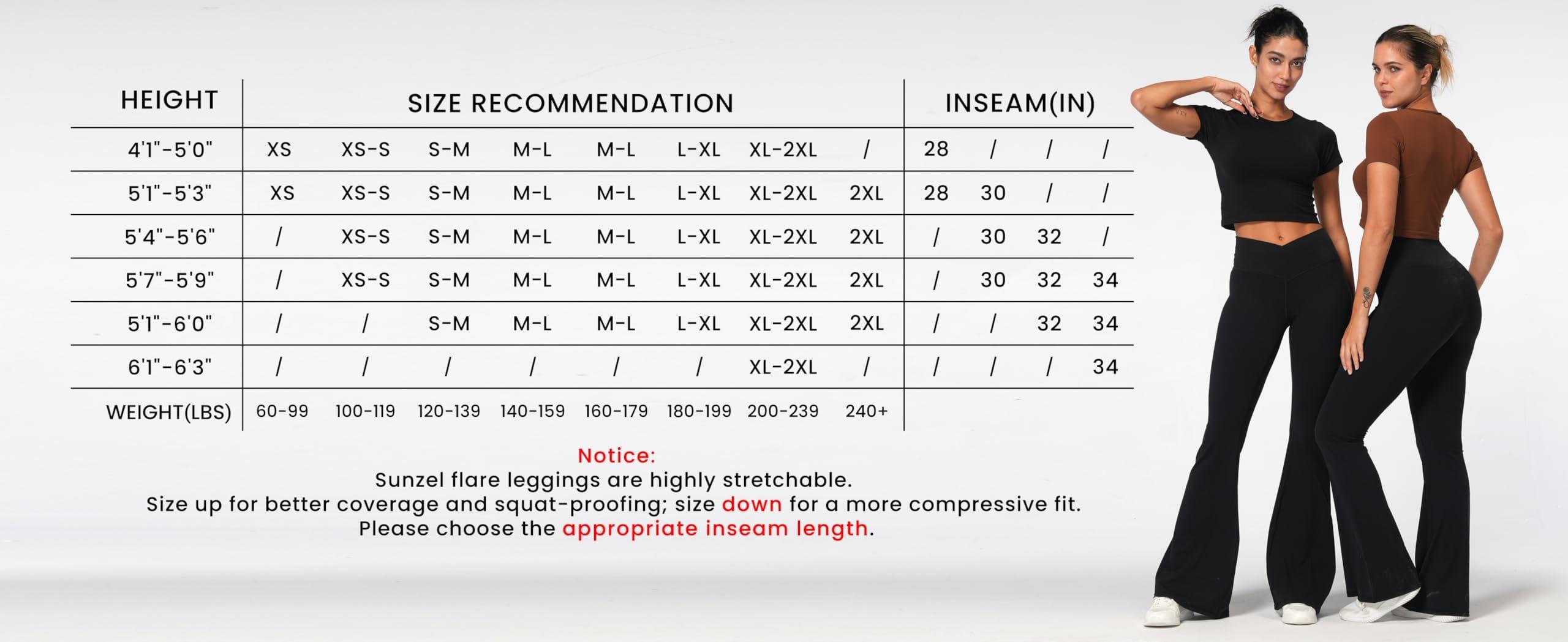 Sunzel Flare Leggings, Crossover Yoga Pants with Tummy Control, High-Waisted and Wide Leg - Image 2