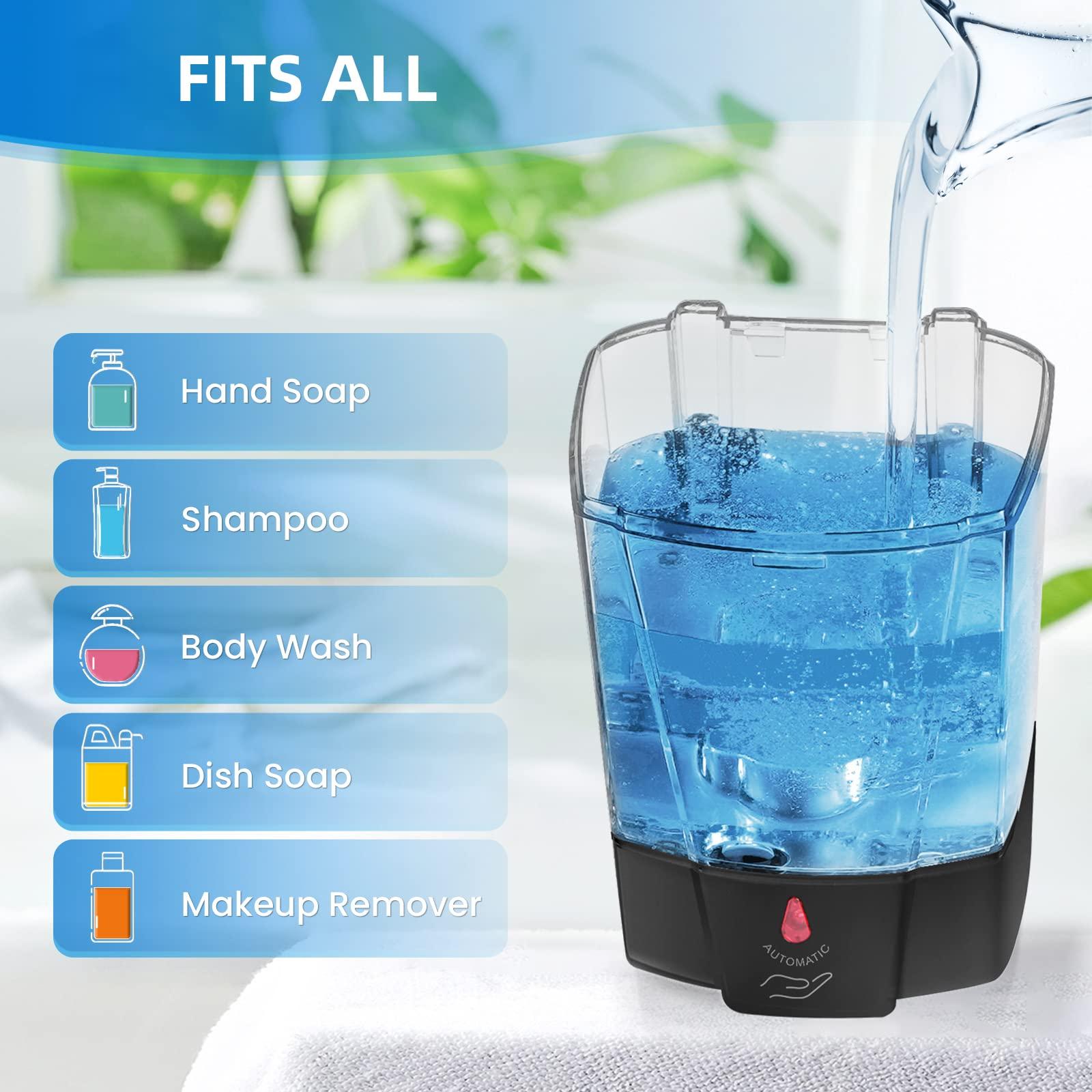 SVAVO Automatic Soap Dispenser Hand Soap Dispenser Wall Mount 600m/21 fl.oz, Touchless Electric Sensor Pump Battery Operated for Offices Home Kitchen Bathroom Hotel Restaurant Commercial - Image 3