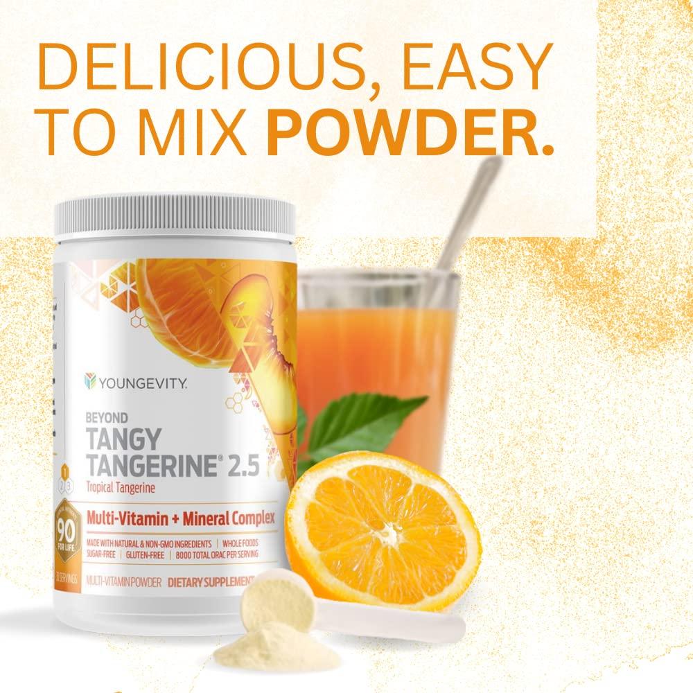 Youngevity Beyond Tangy Tangerine 2.5 Tropical Tangerine Ultimate Multi-Vitamin & Mineral Complex - Made With Natural & Whole Foods | 8,000 ORAC (6) - Image 5