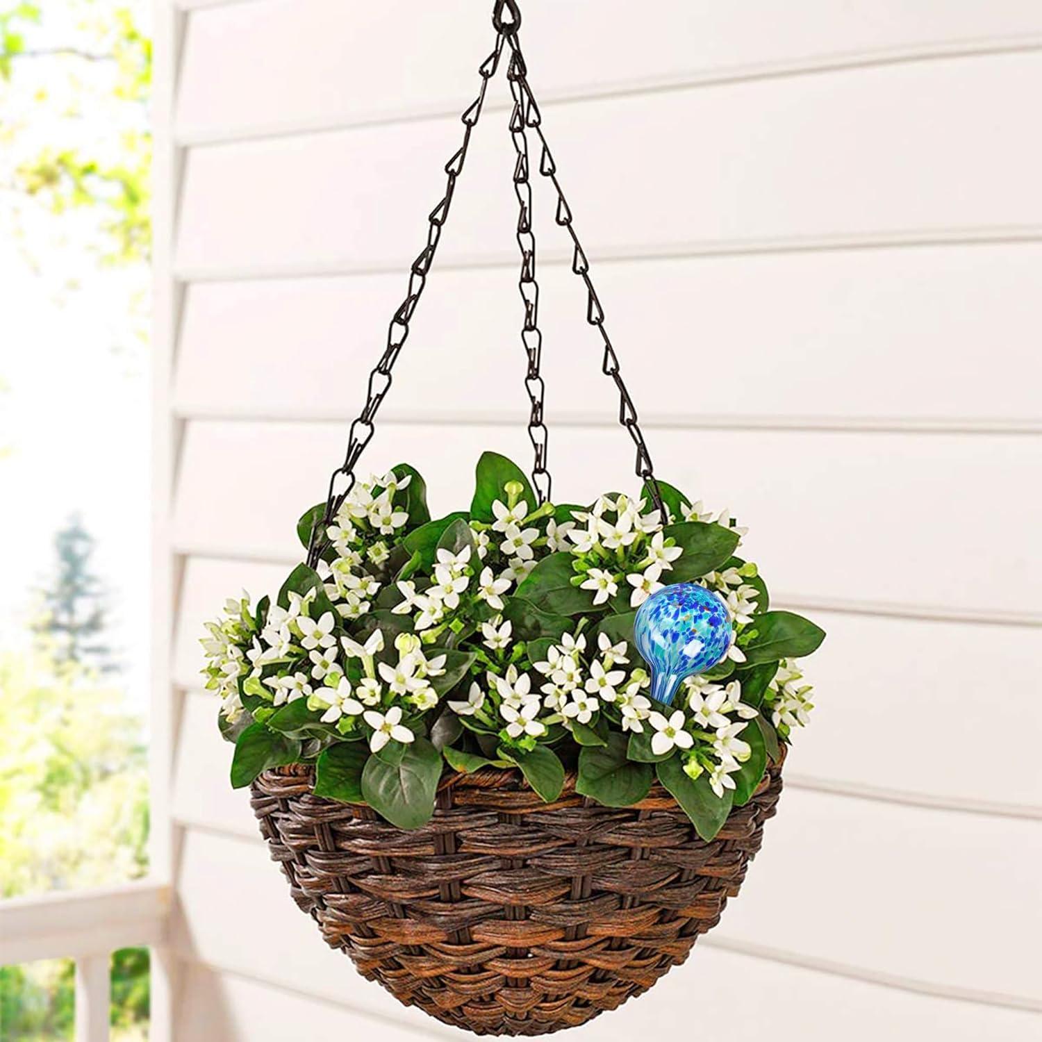 Mission Gallery Plant Watering Globes Set of 6 - Small Self Watering Globes for Indoor & Outdoor Plants - Multicolored, Automatic, Glass Watering Bulbs for Daily Use, Plant Watering Devices - Image 8