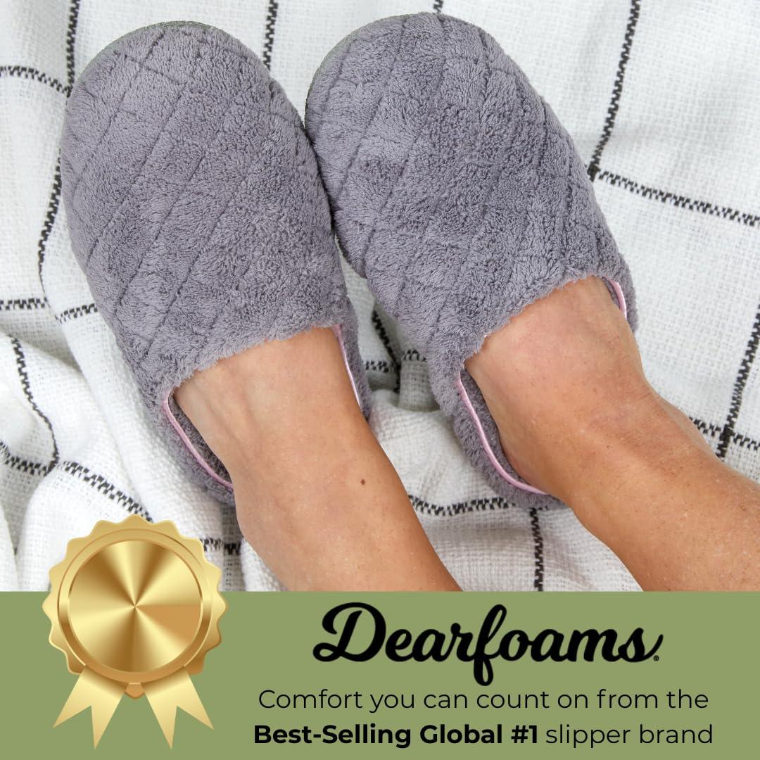 Dearfoams Women's Leslie Quilted Terry Clog with Wide Widths Slipper - Image 2